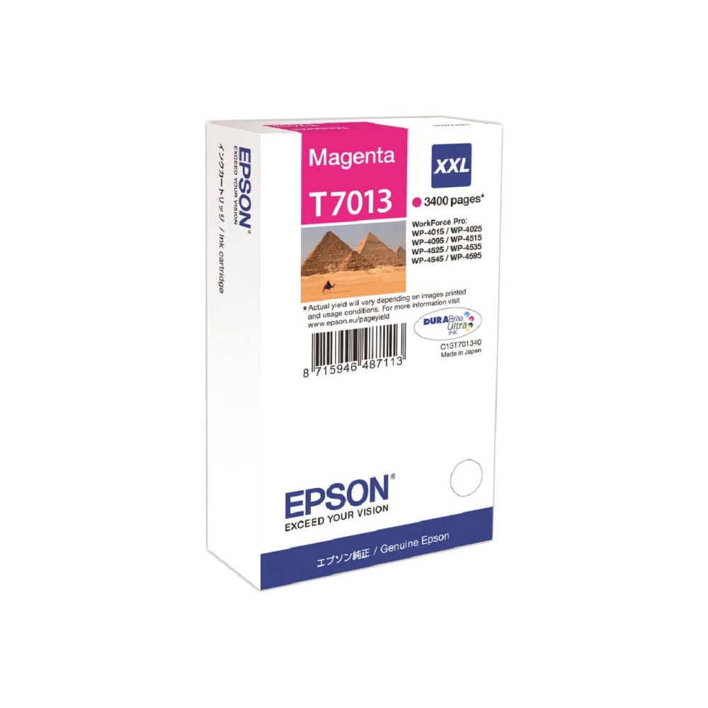 Original Epson Tintenpatrone C13T70134010 / T7013 Magenta