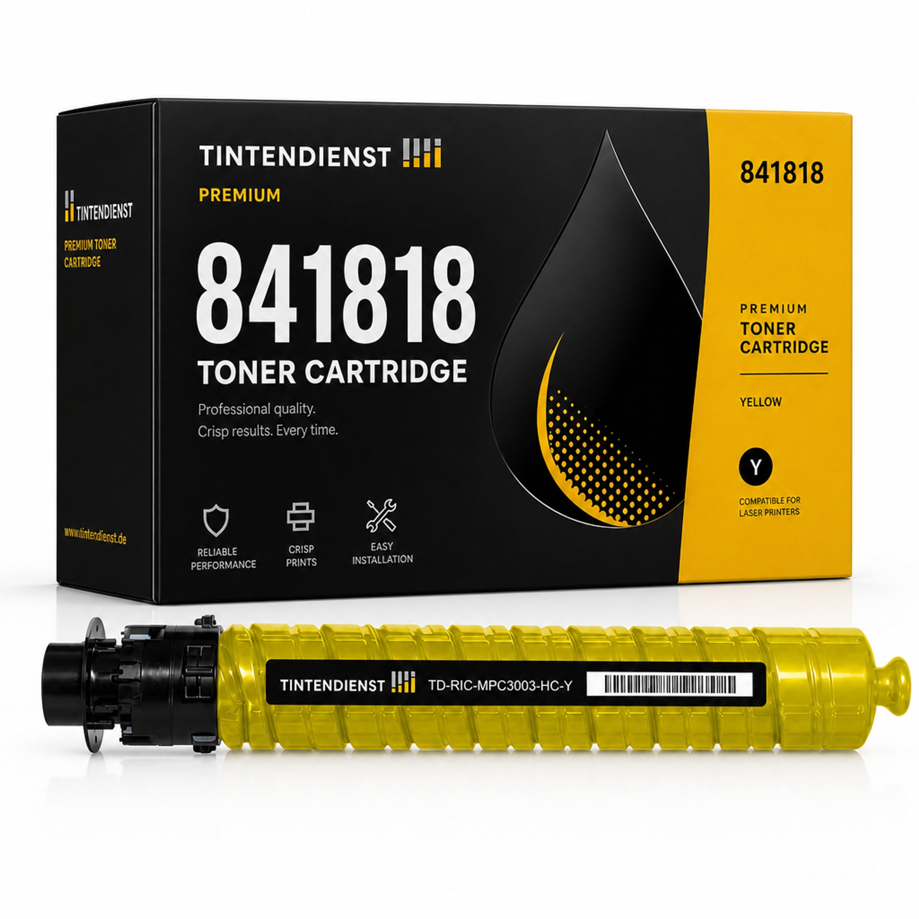 Toner kompatibel zu Ricoh 841818, gelb