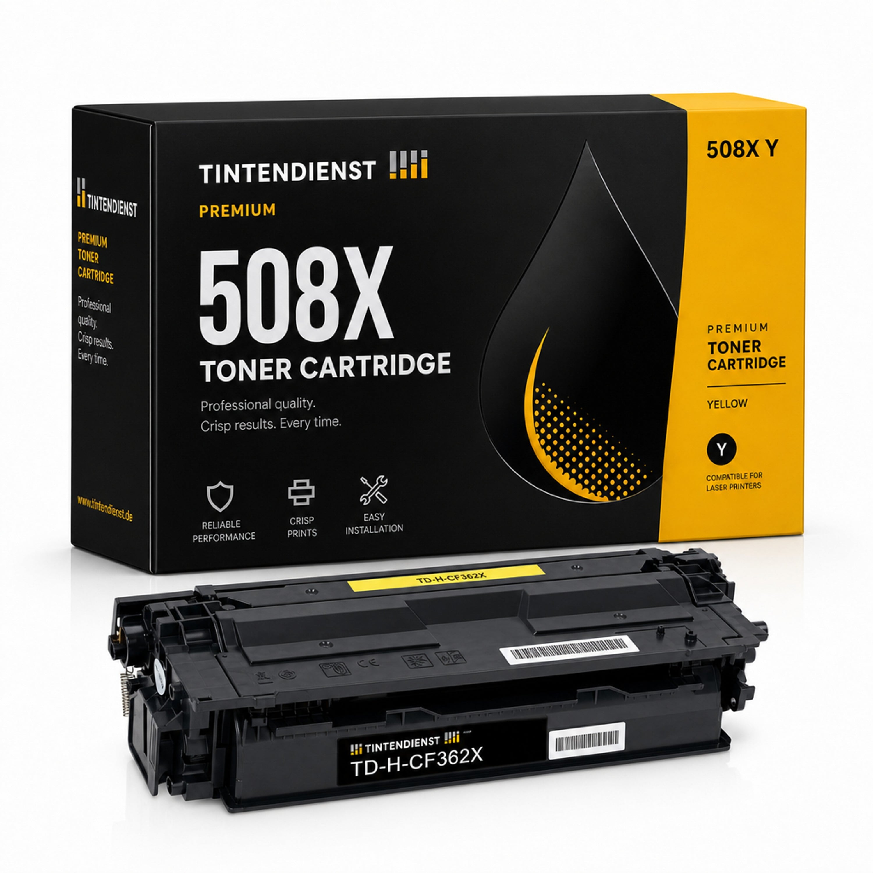 Toner kompatibel zu HP 508X, gelb