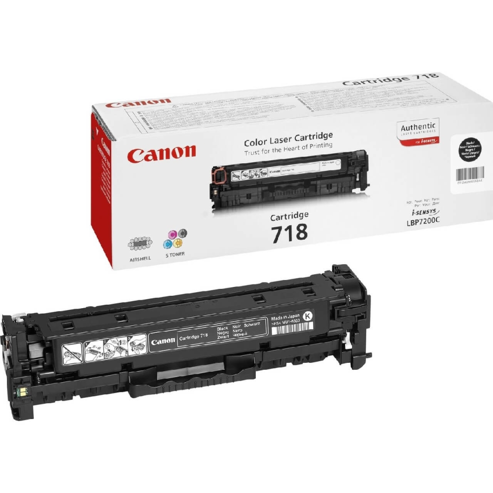 Original Canon Toner 2662B002/718BK bk