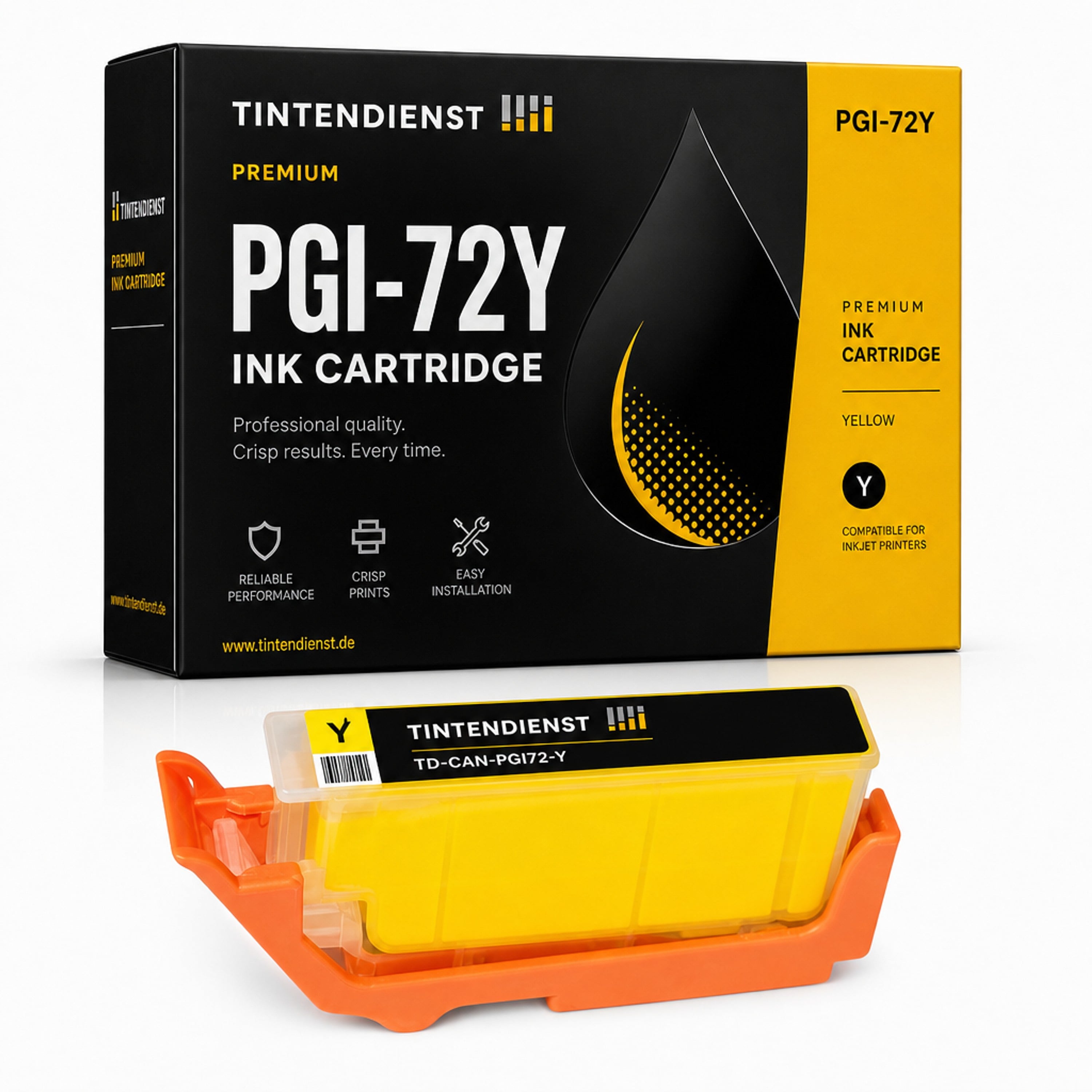 Druckerpatrone kompatibel zu Canon PGI-72Y, gelb