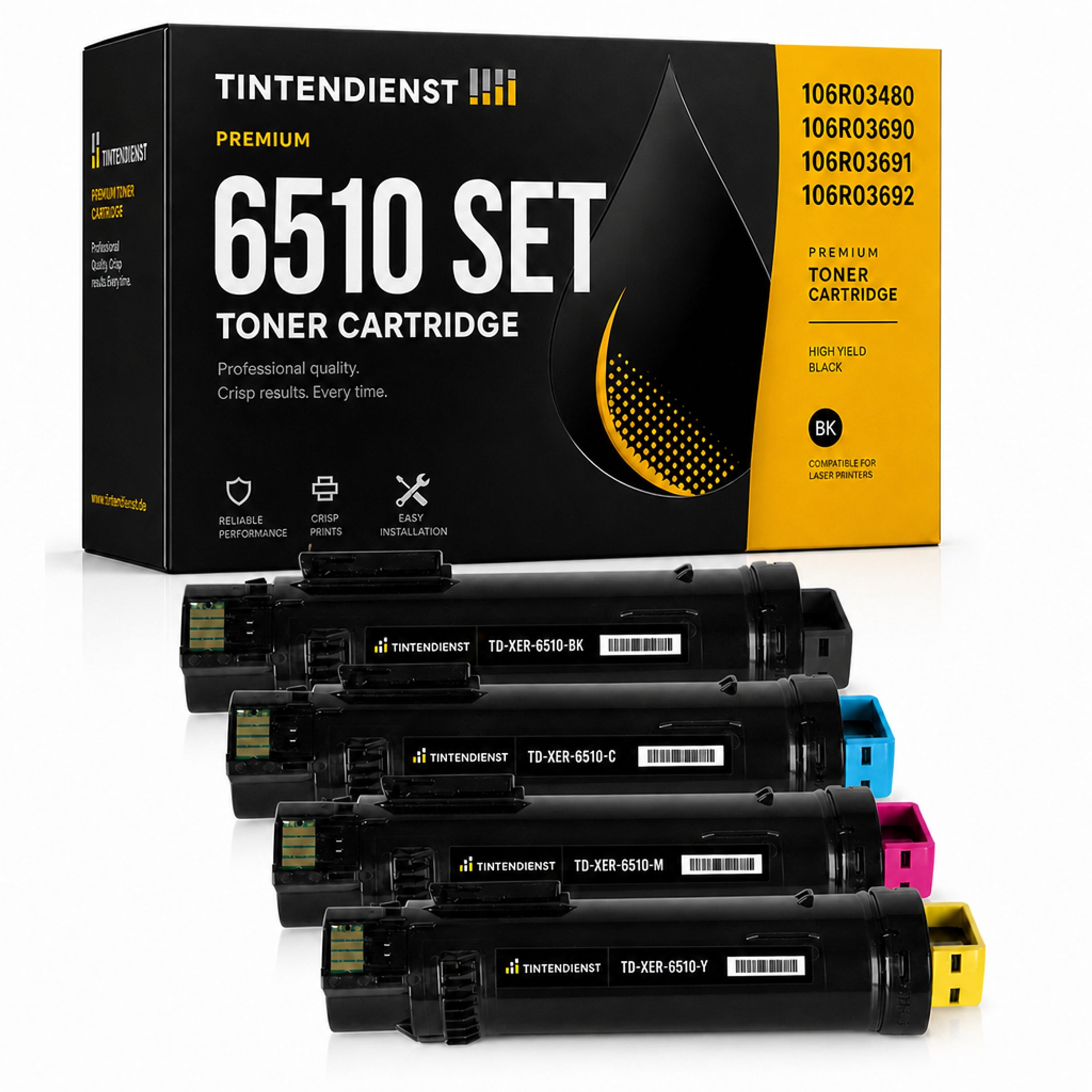 Set kompatibel zu Xerox 106R03480, 4 Toner