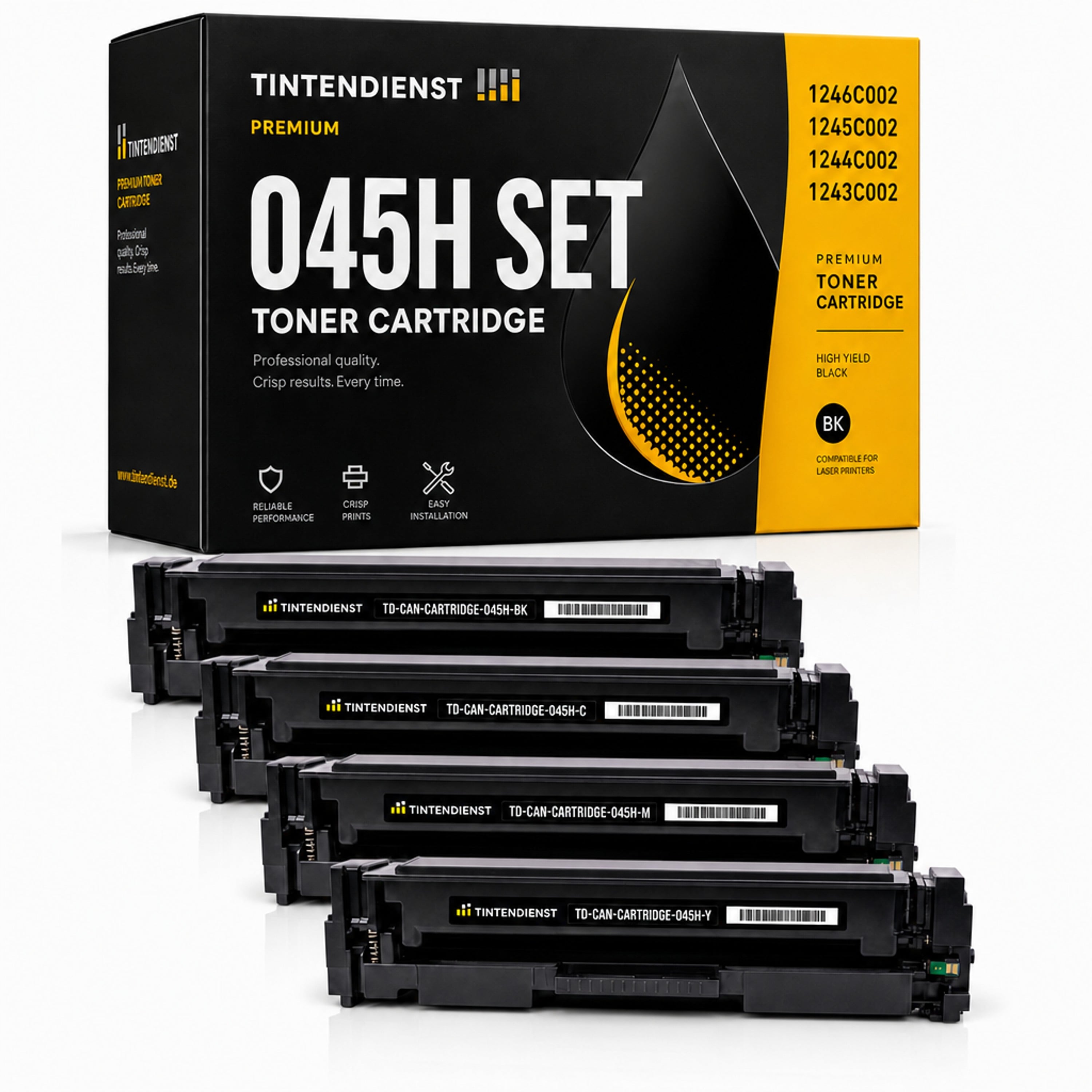 Set kompatibel zu Canon 1246C002, 4 Toner