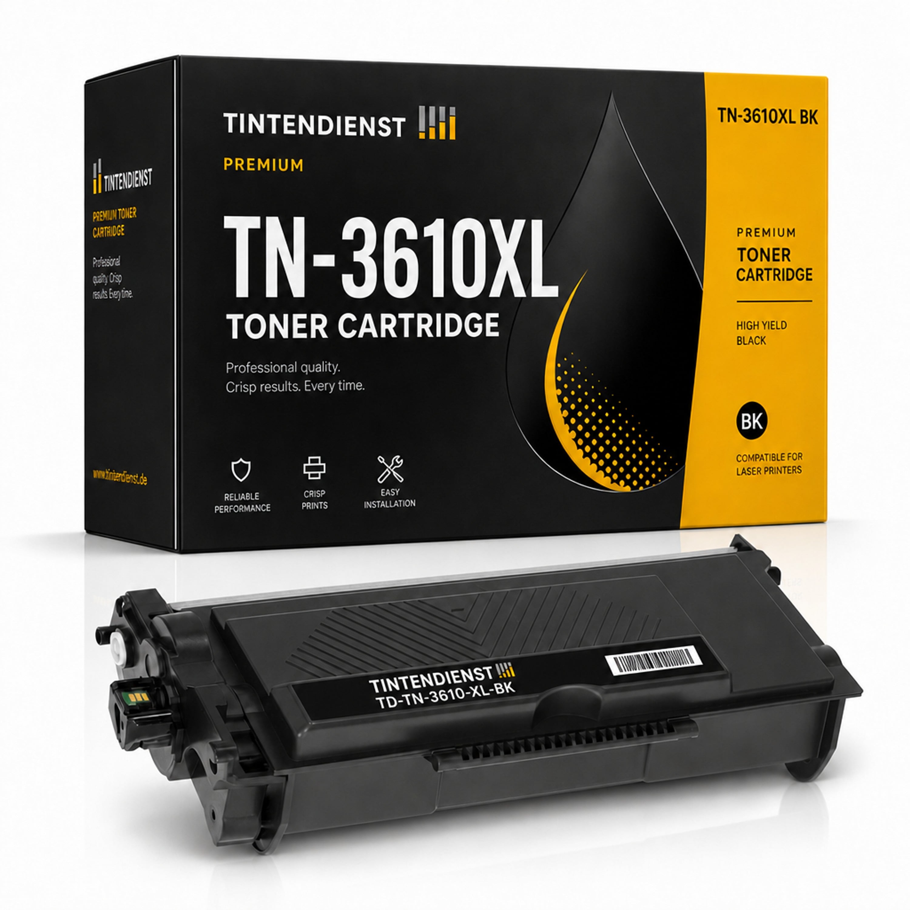 Toner kompatibel zu Brother TN-3610XL, schwarz