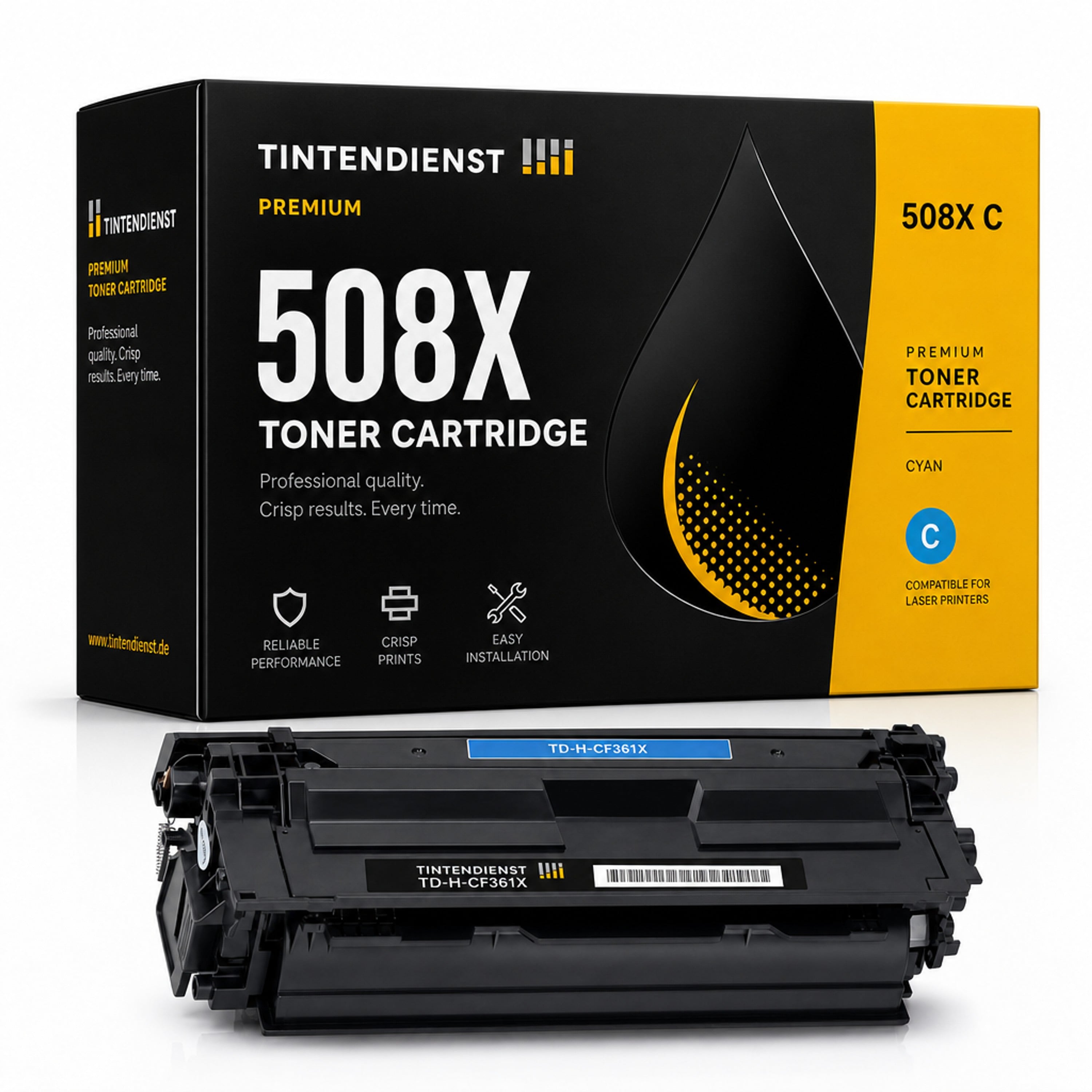 Toner kompatibel zu HP 508X, cyan