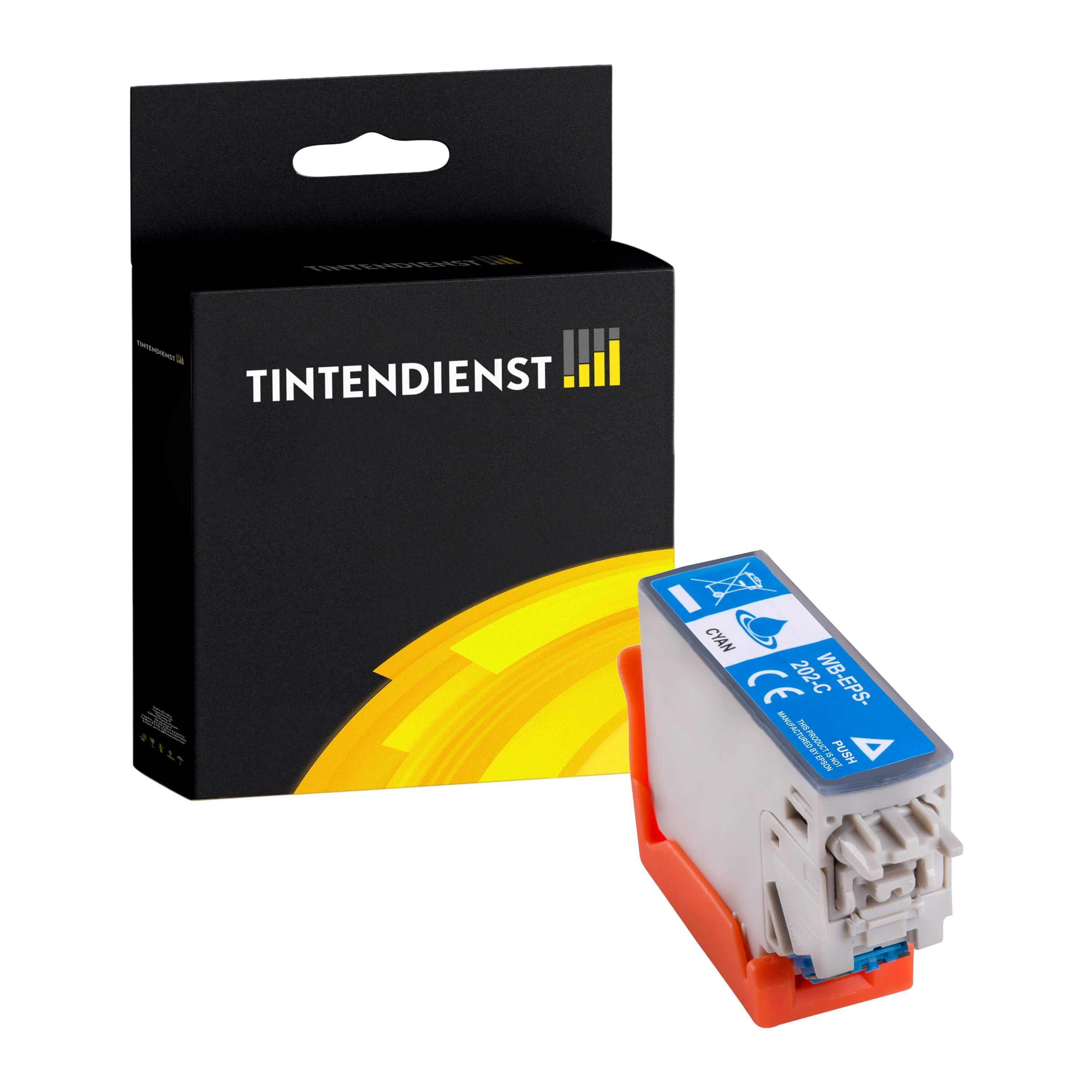 Tintendienst kompatibel für Epson Tintenpatrone C13T02F24010 / 202 Cyan