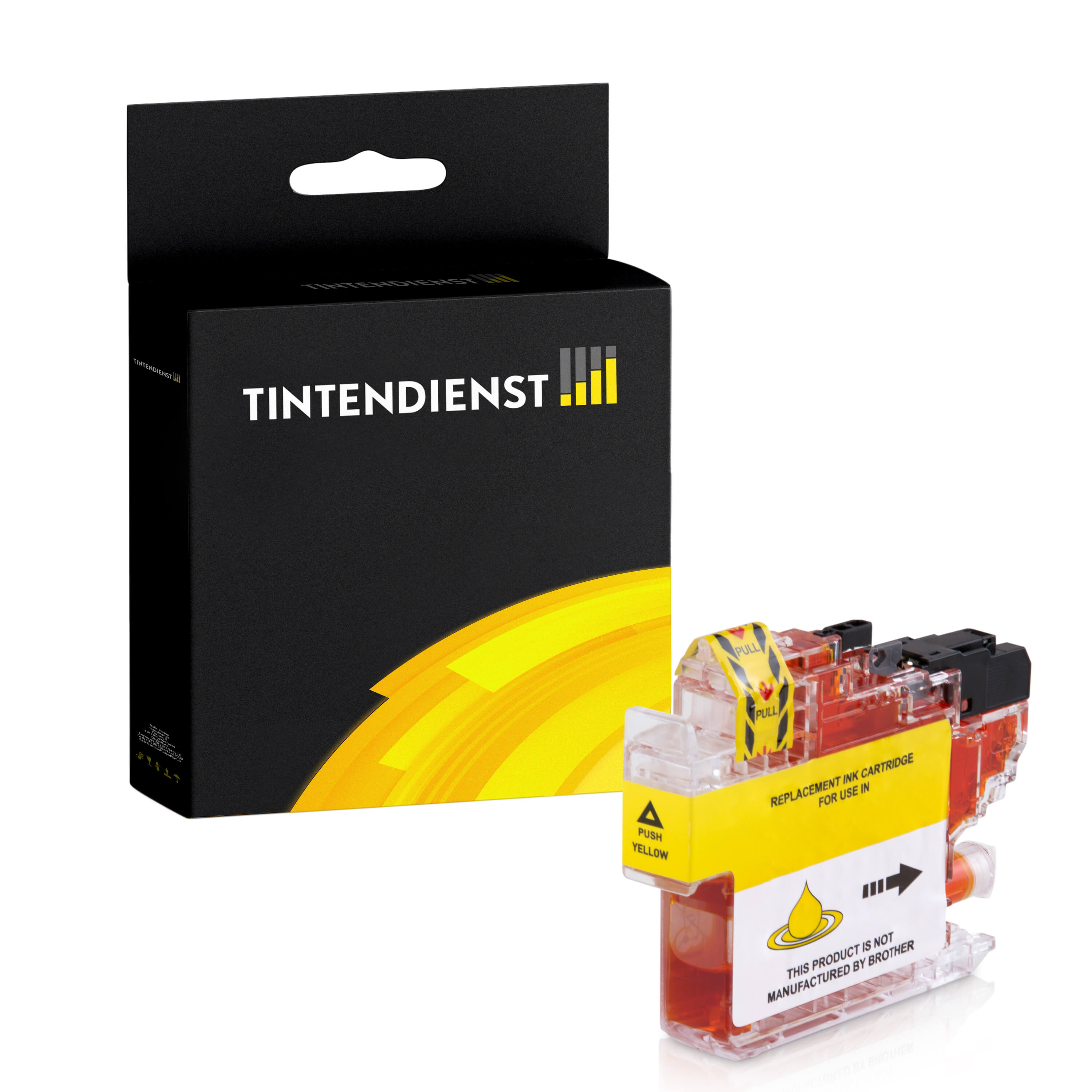 Tintendienst kompatibel für Brother Tintenpatrone LC-422XLY Gelb [XXL Füllmenge]
