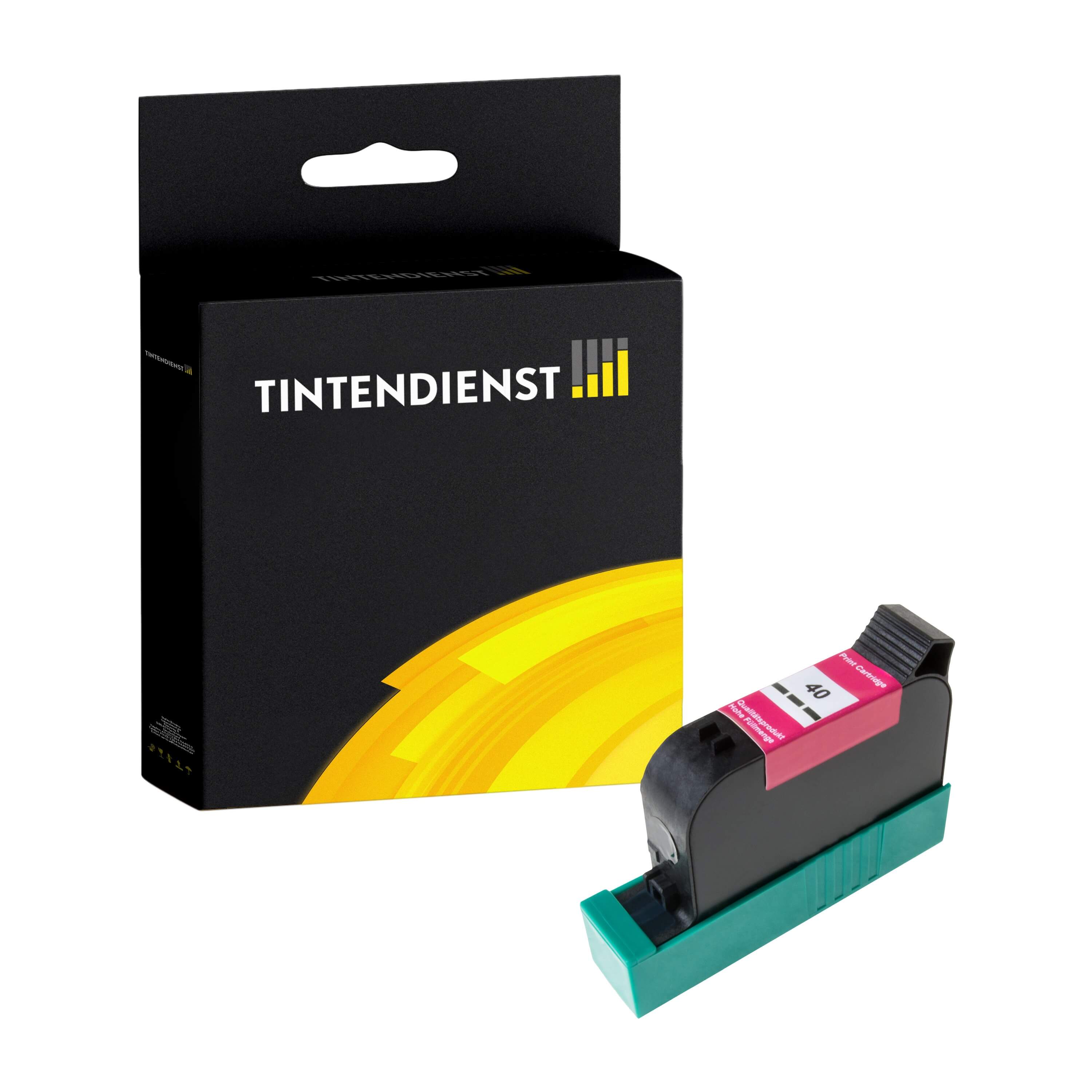 HP 40 Druckerpatrone (51640AE) schwarz – Tintendienst kompatibel
