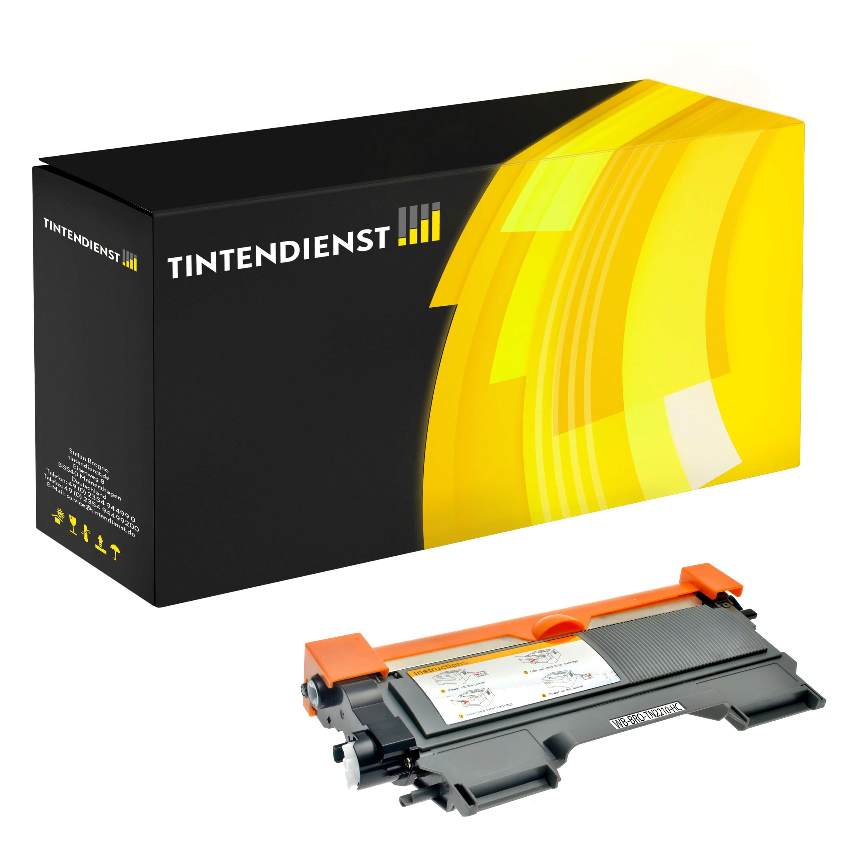 Tintendienst Toner Brother TN2210 HC bk