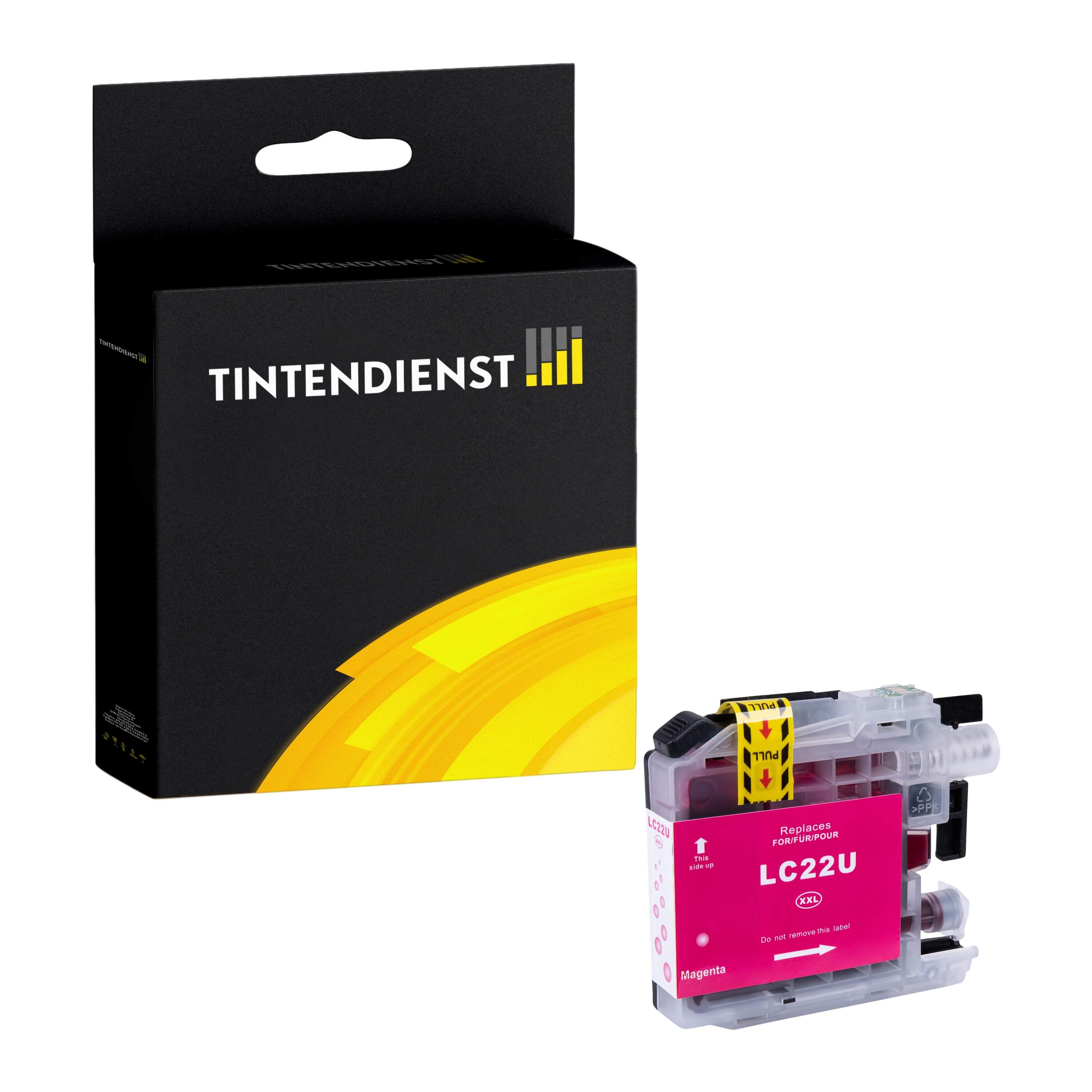 Tintendienst kompatibel für Brother Tintenpatrone LC-22UM Magenta