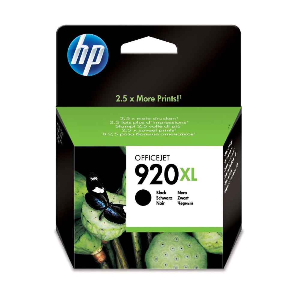 Original HP Tintenpatrone CD975AE / 920XL Schwarz [XL Füllmenge]