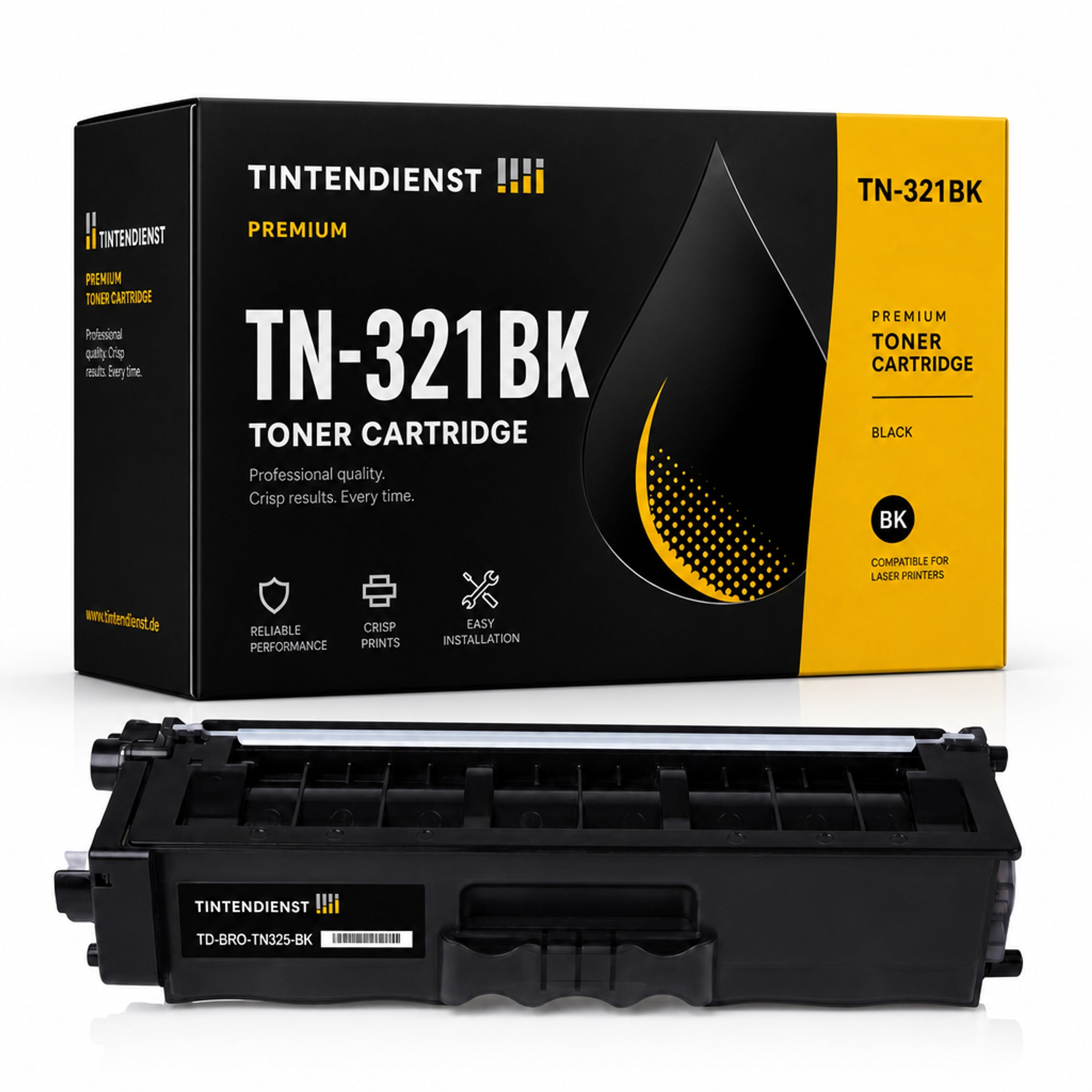 Toner kompatibel zu Brother TN-321BK, schwarz