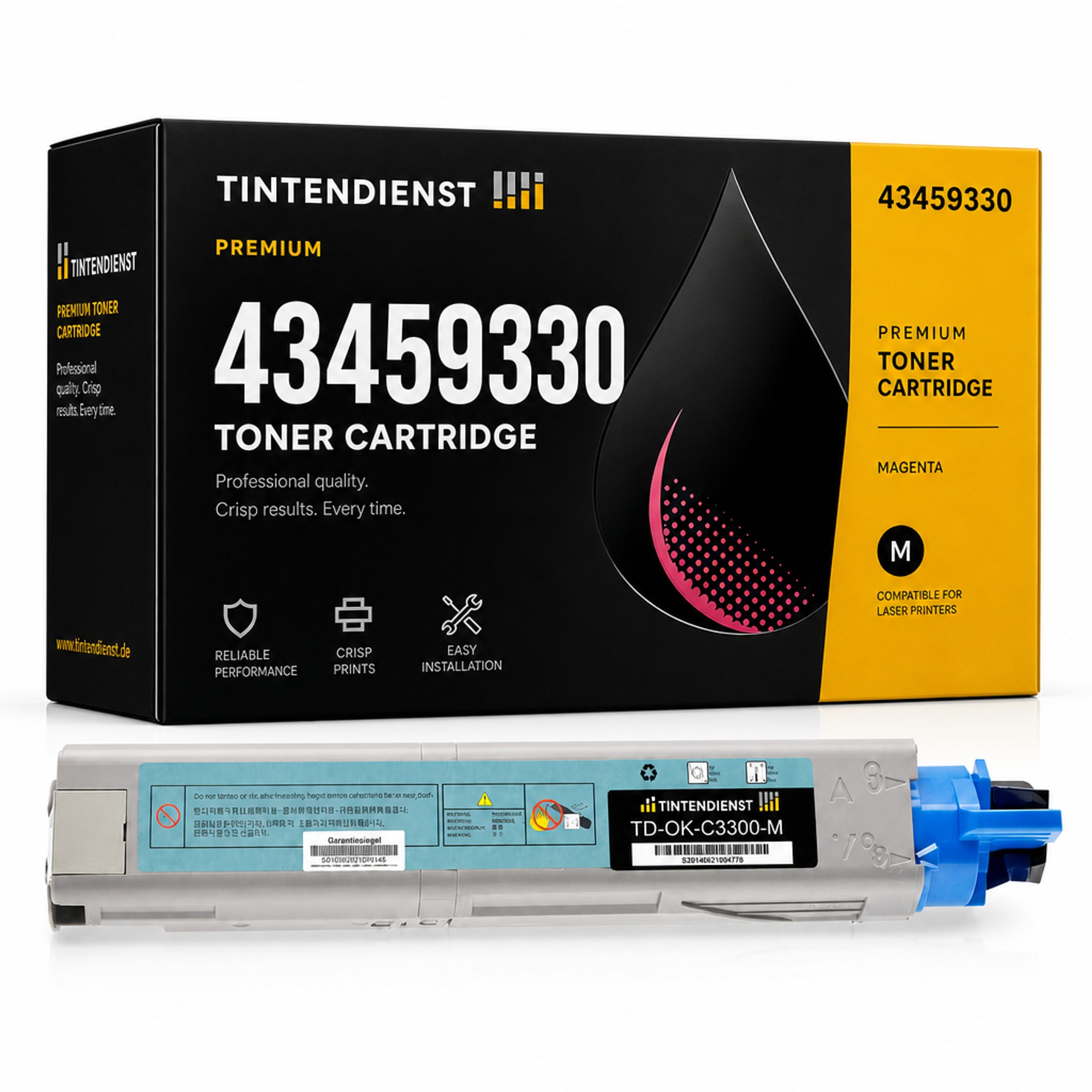 Toner kompatibel zu OKI 43459330, magenta