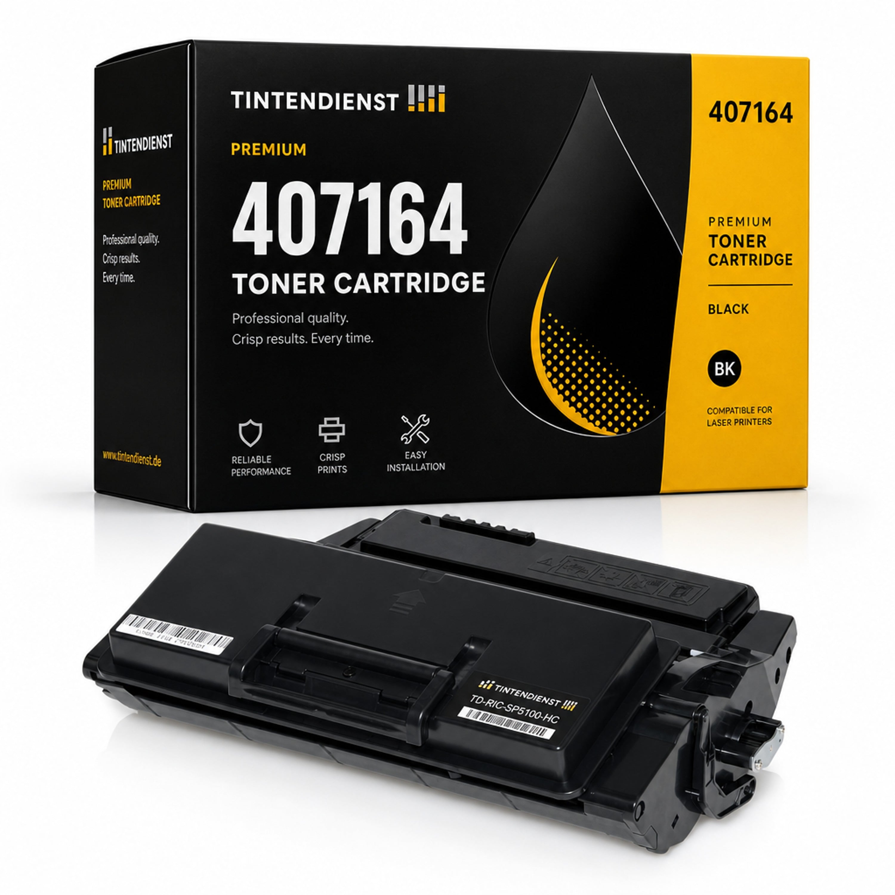 Toner kompatibel zu Ricoh 407164, schwarz