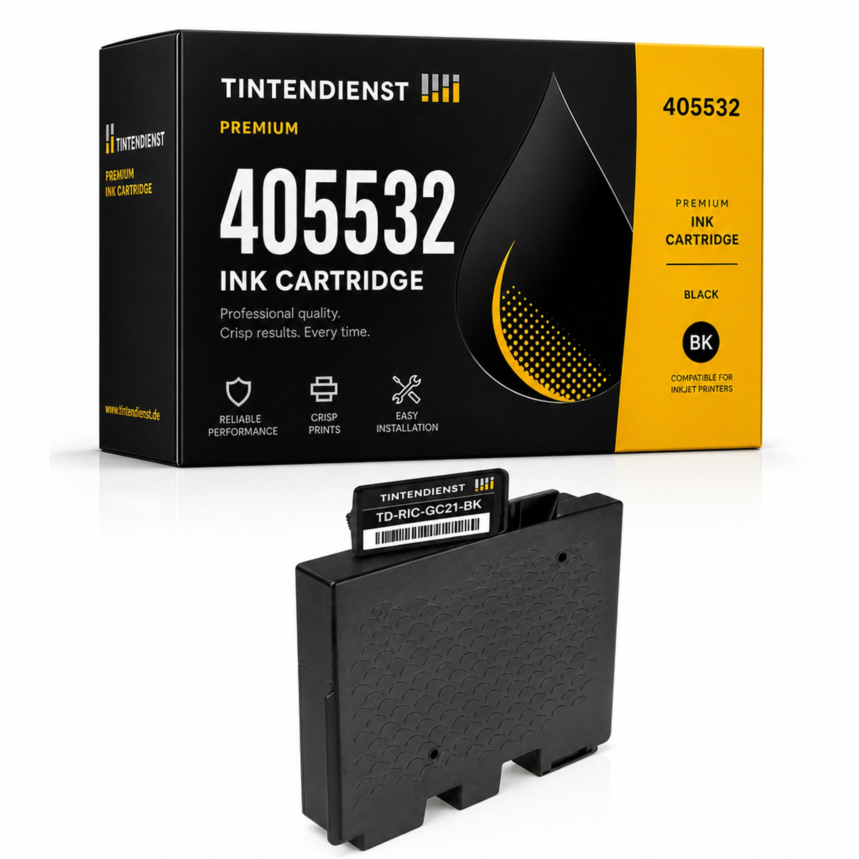 Druckerpatrone kompatibel zu Ricoh 405532, schwarz