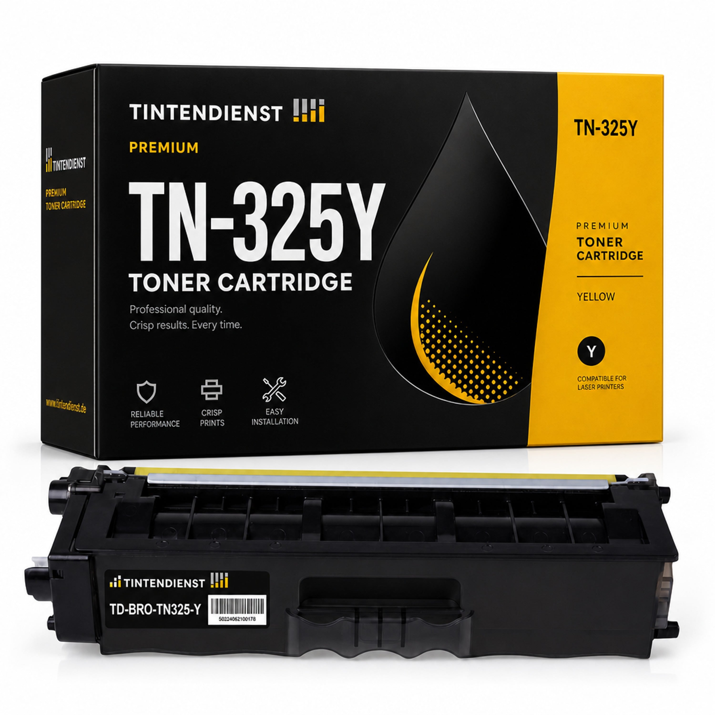 Toner kompatibel zu Brother TN-325Y, gelb