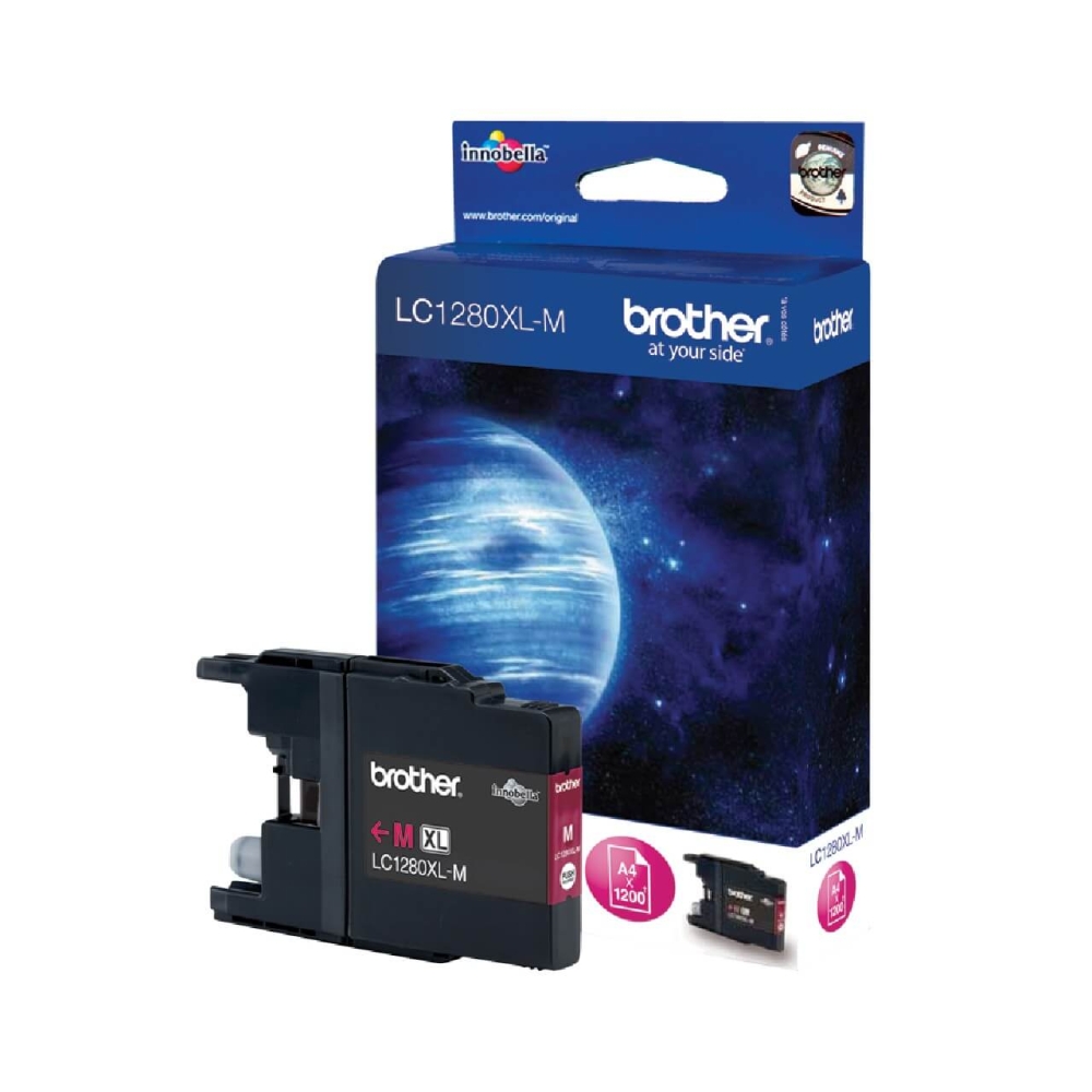 Original Brother Tintenpatrone LC-1280XLM Magenta [XL Füllmenge]