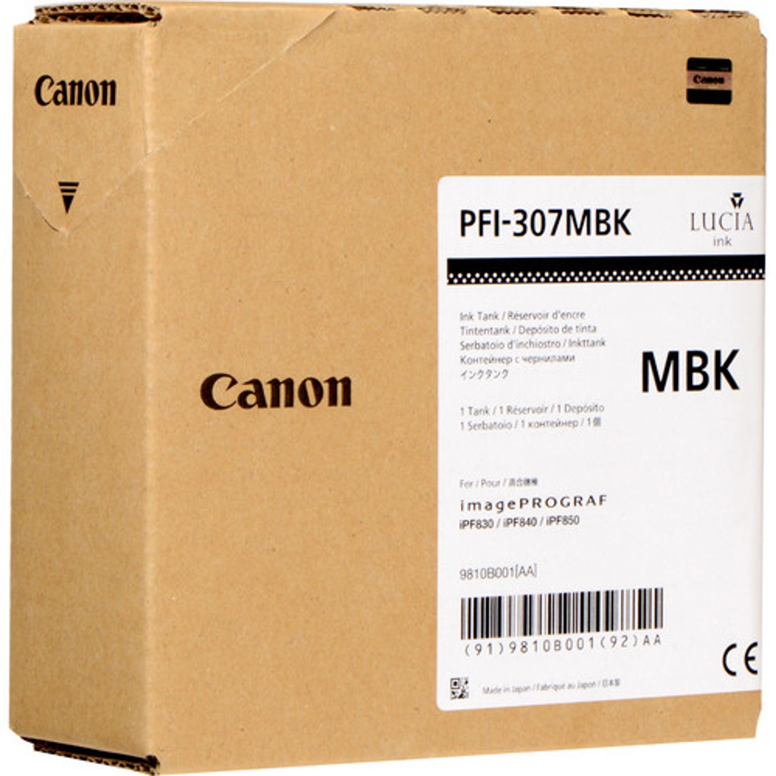 Canon PFI-307MBK Druckerpatrone (9810B001) schwarz – Original Canon