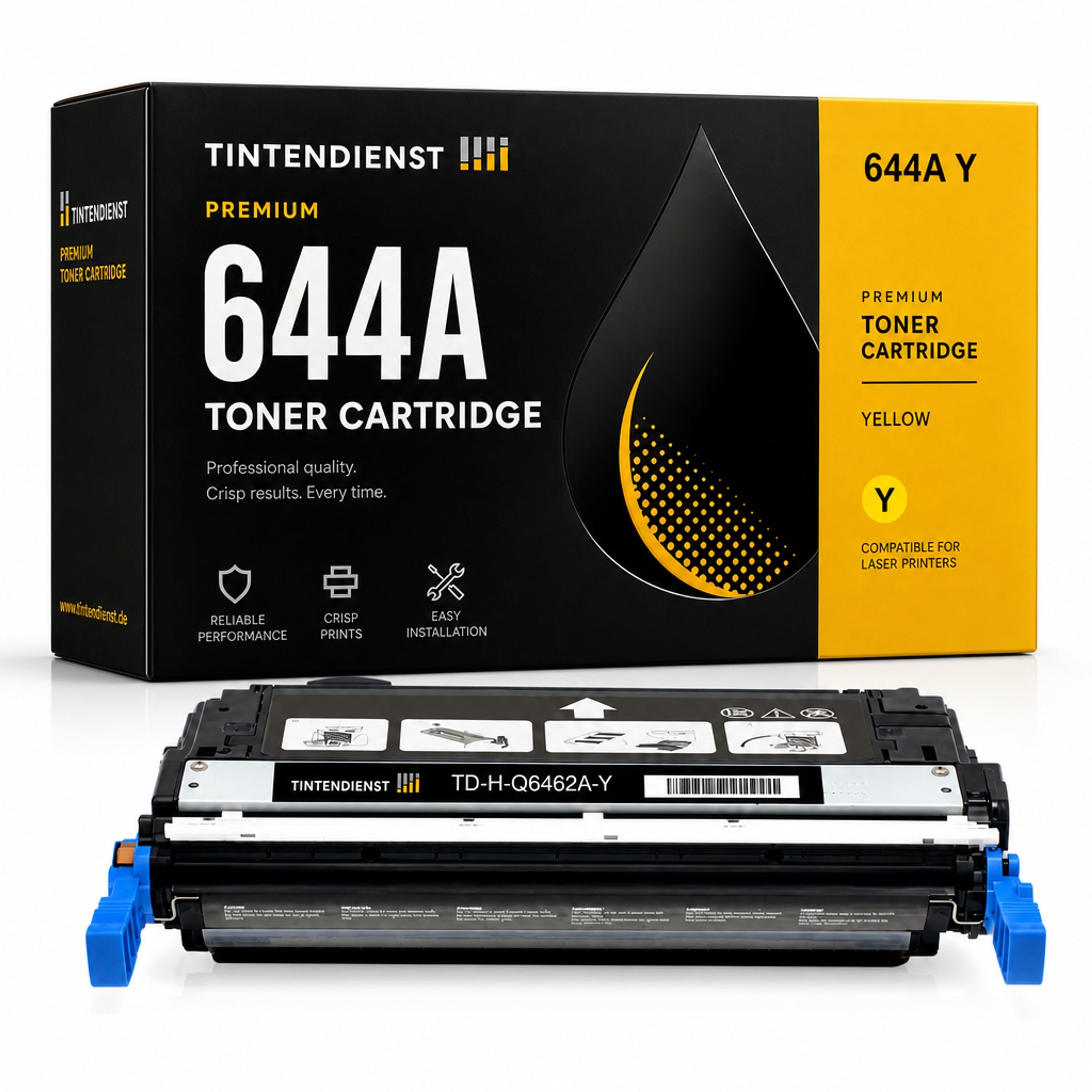 Toner kompatibel zu HP 644A, gelb