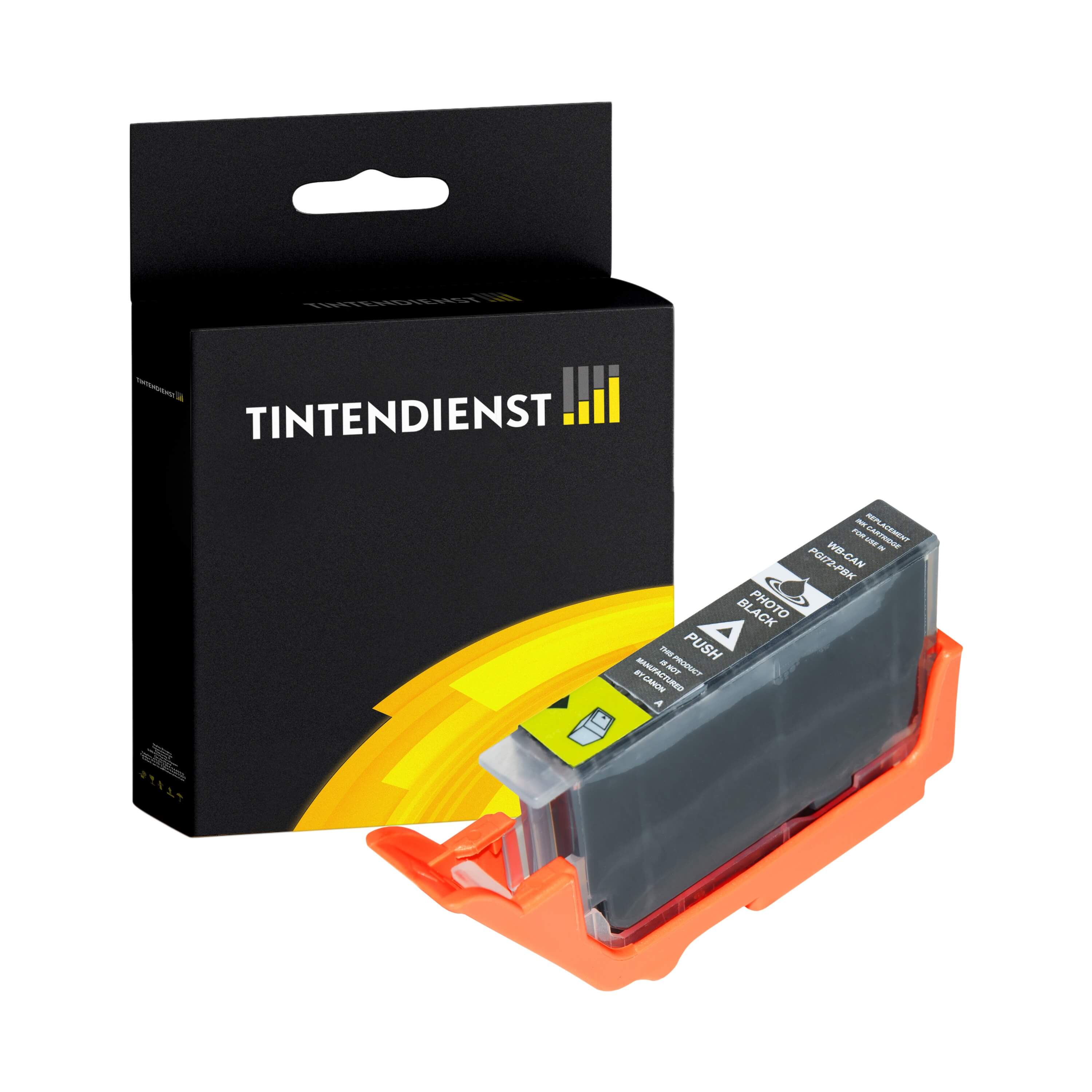 Tintendienst kompatibel für Canon Tintenpatrone 6403B001 / PGI-72PBK Photo Schwarz