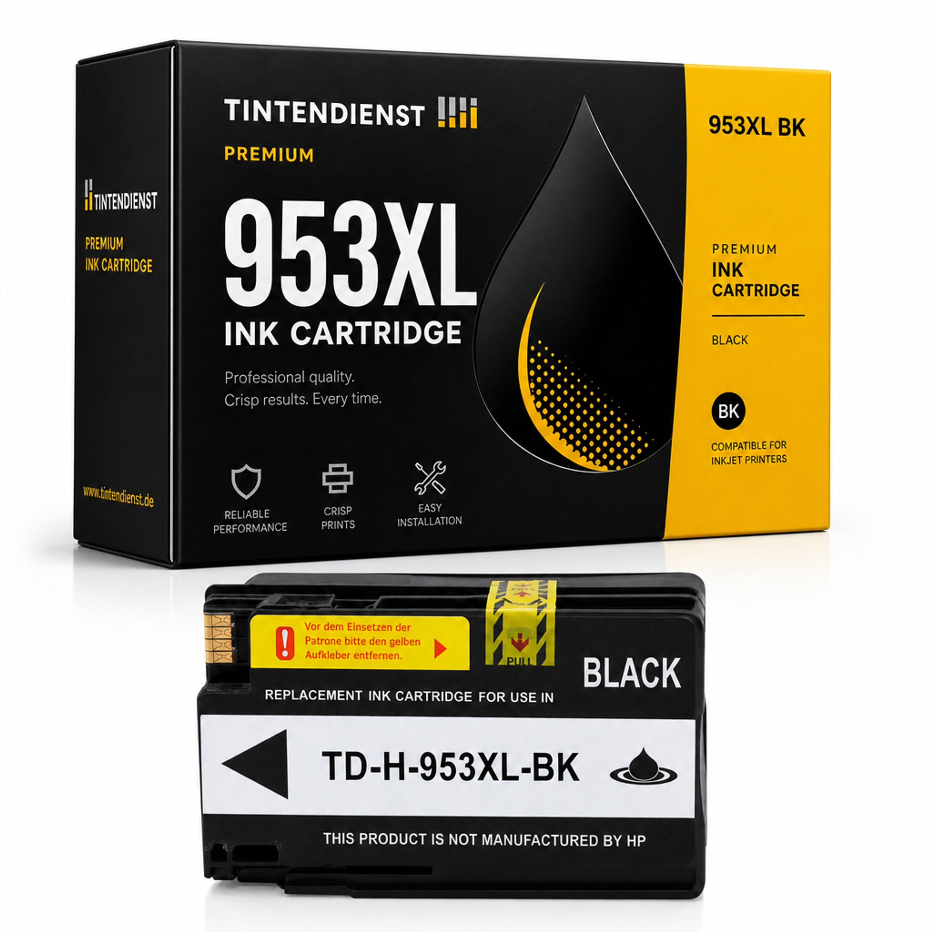 Druckerpatrone kompatibel zu HP 953XL, schwarz