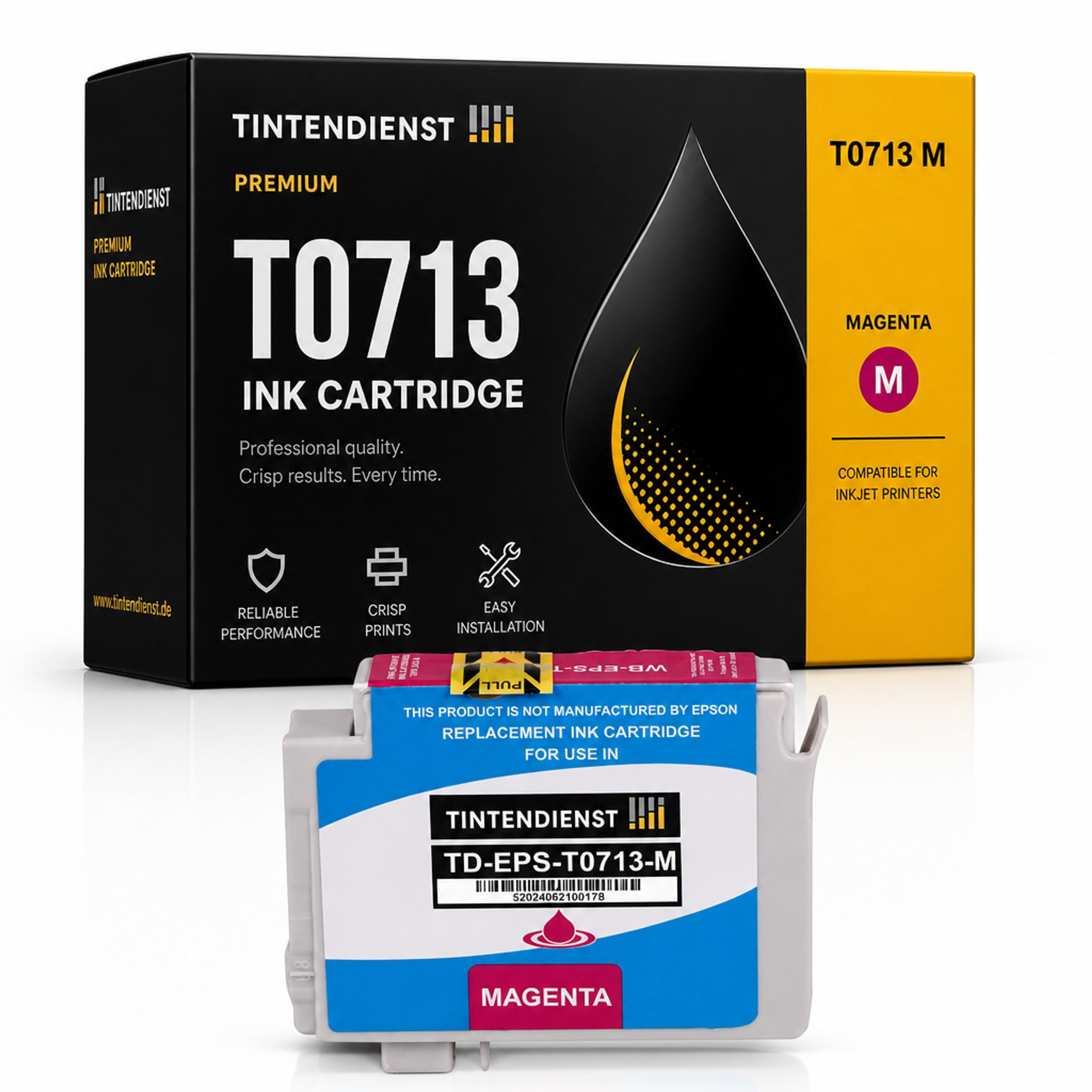 Druckerpatrone kompatibel zu Epson T0713, magenta