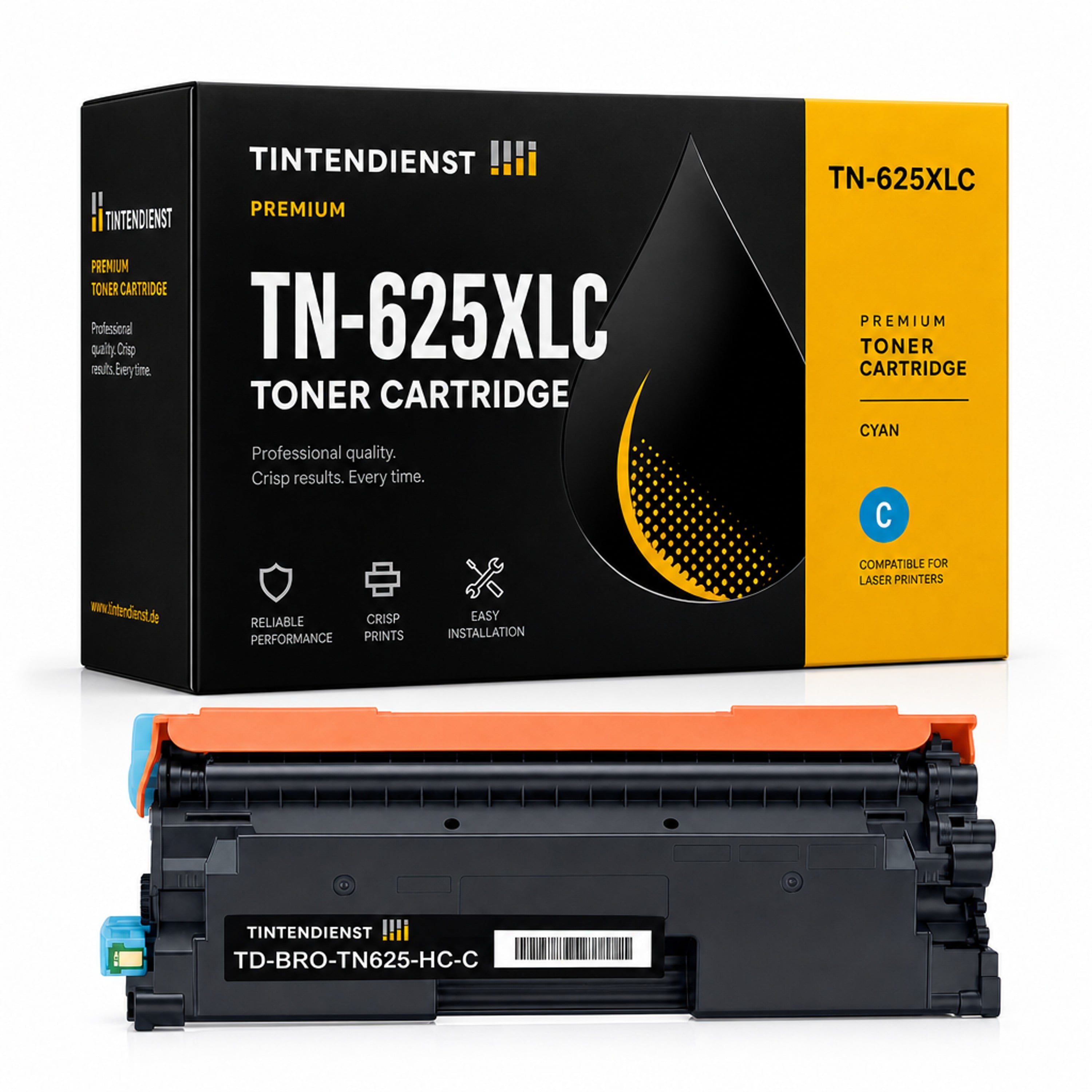 Toner kompatibel zu Brother TN-625XLC, cyan