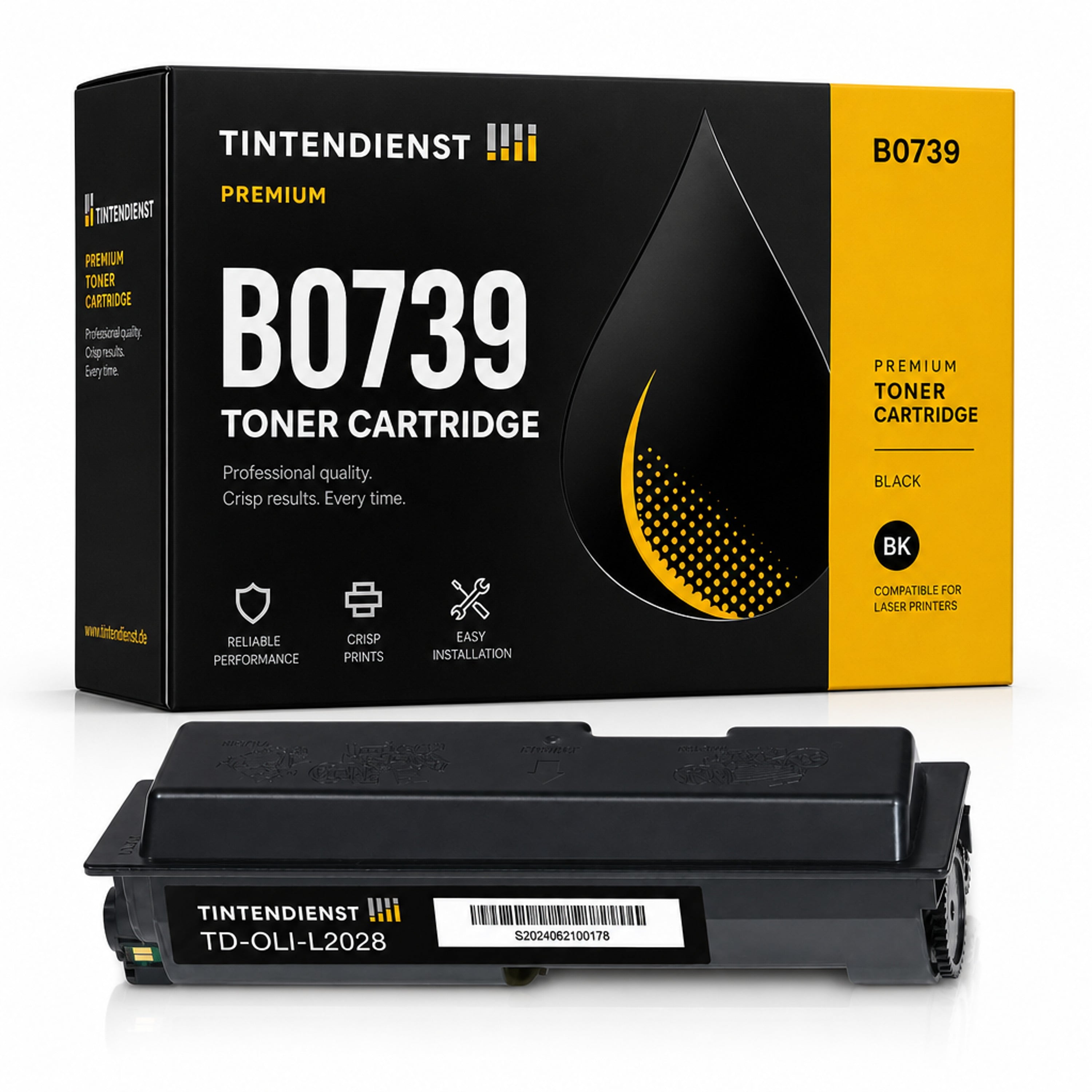 Toner kompatibel zu Olivetti B0739, schwarz