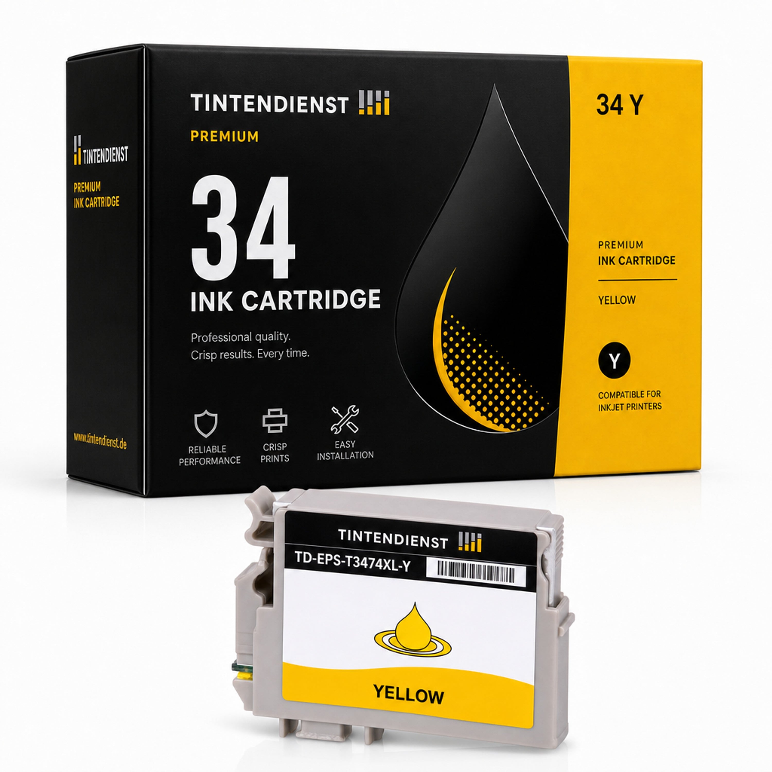Druckerpatrone kompatibel zu Epson 34, gelb