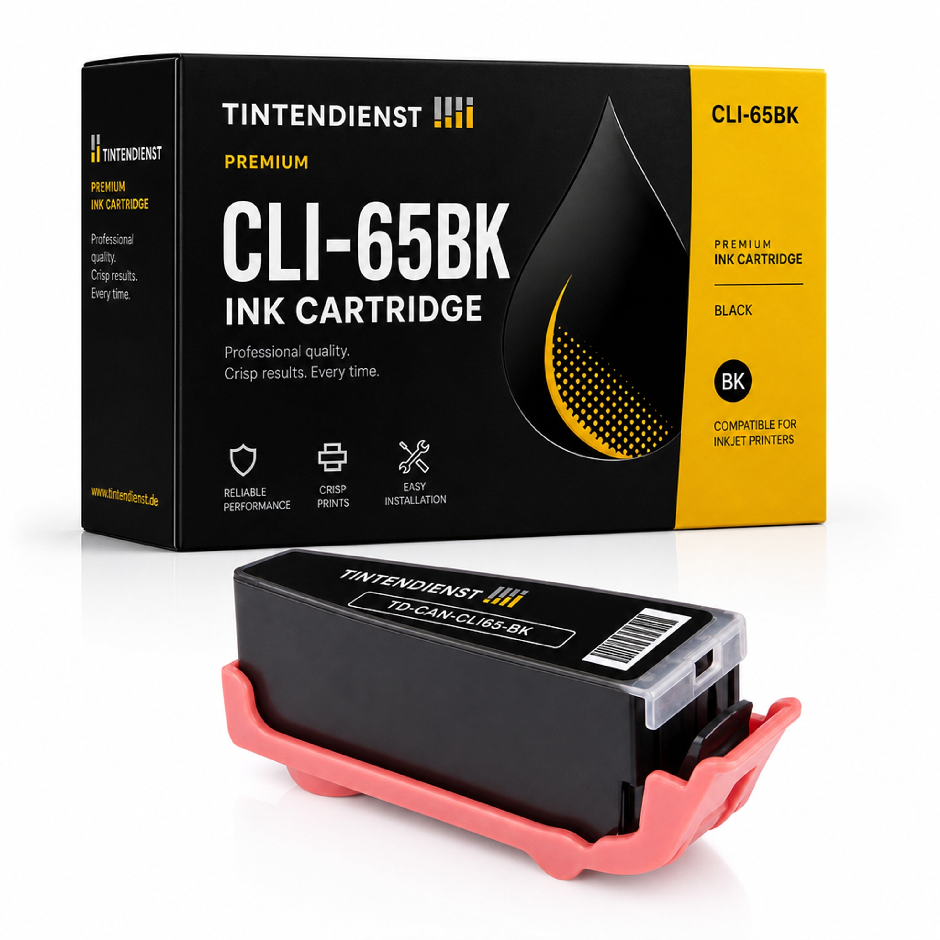Druckerpatrone kompatibel zu Canon CLI-65BK, schwarz