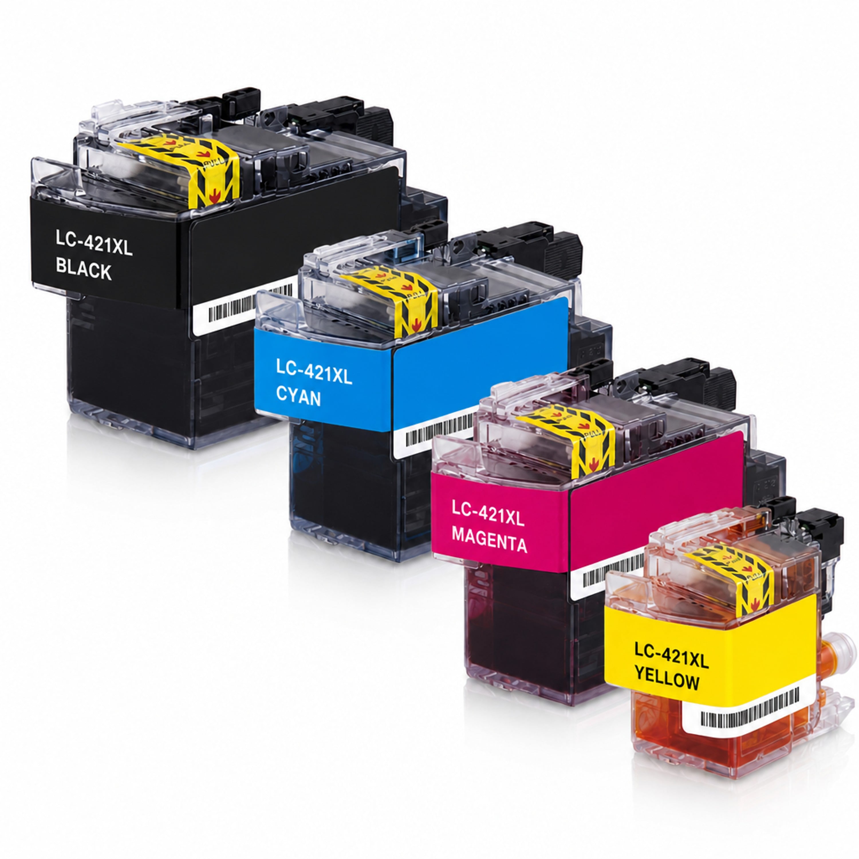 Multipack - Druckerpatrone ersetzt Brother LC-421VAL, 4 Patronen
