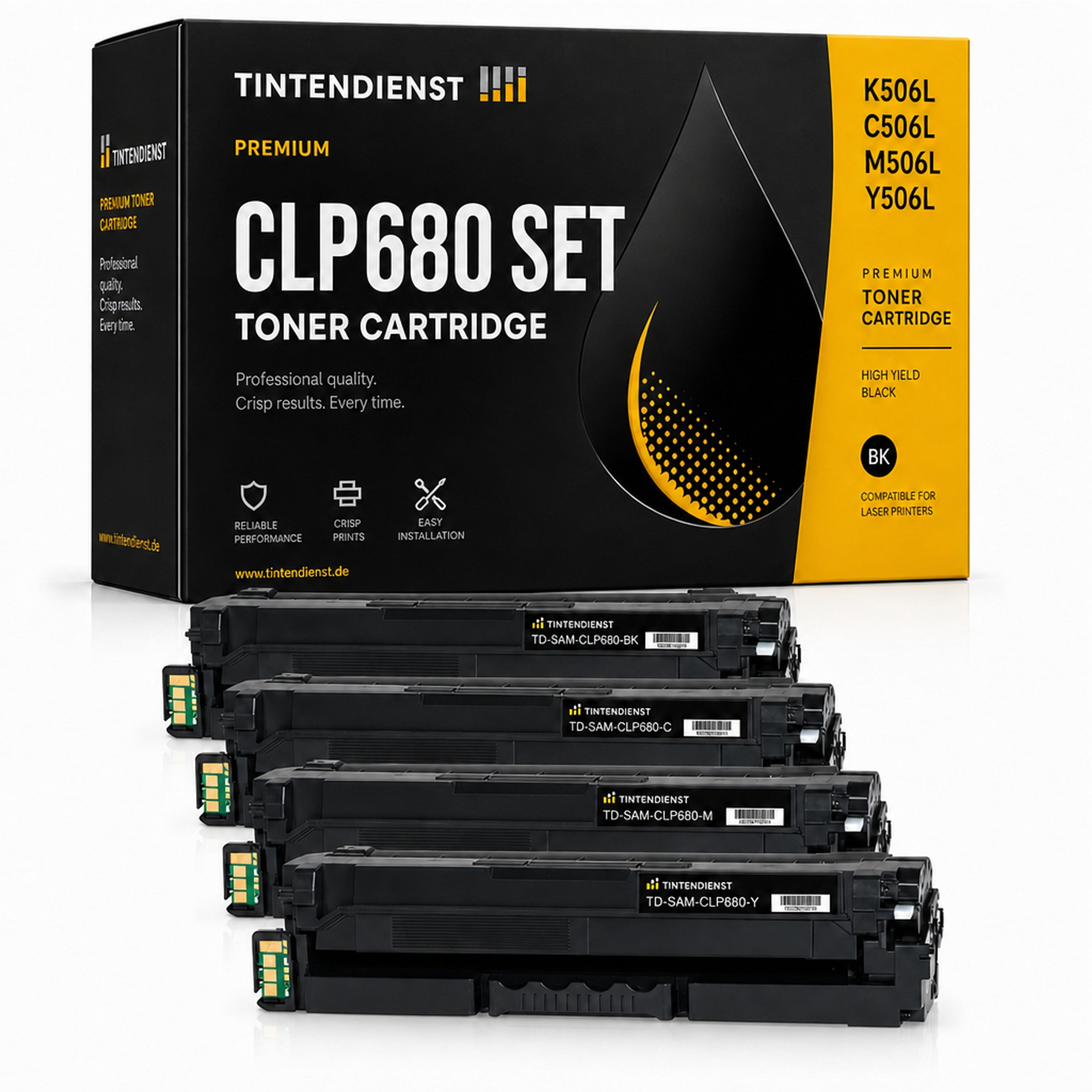 Set kompatibel zu Samsung CLT-C506L/ELS, 4 Toner