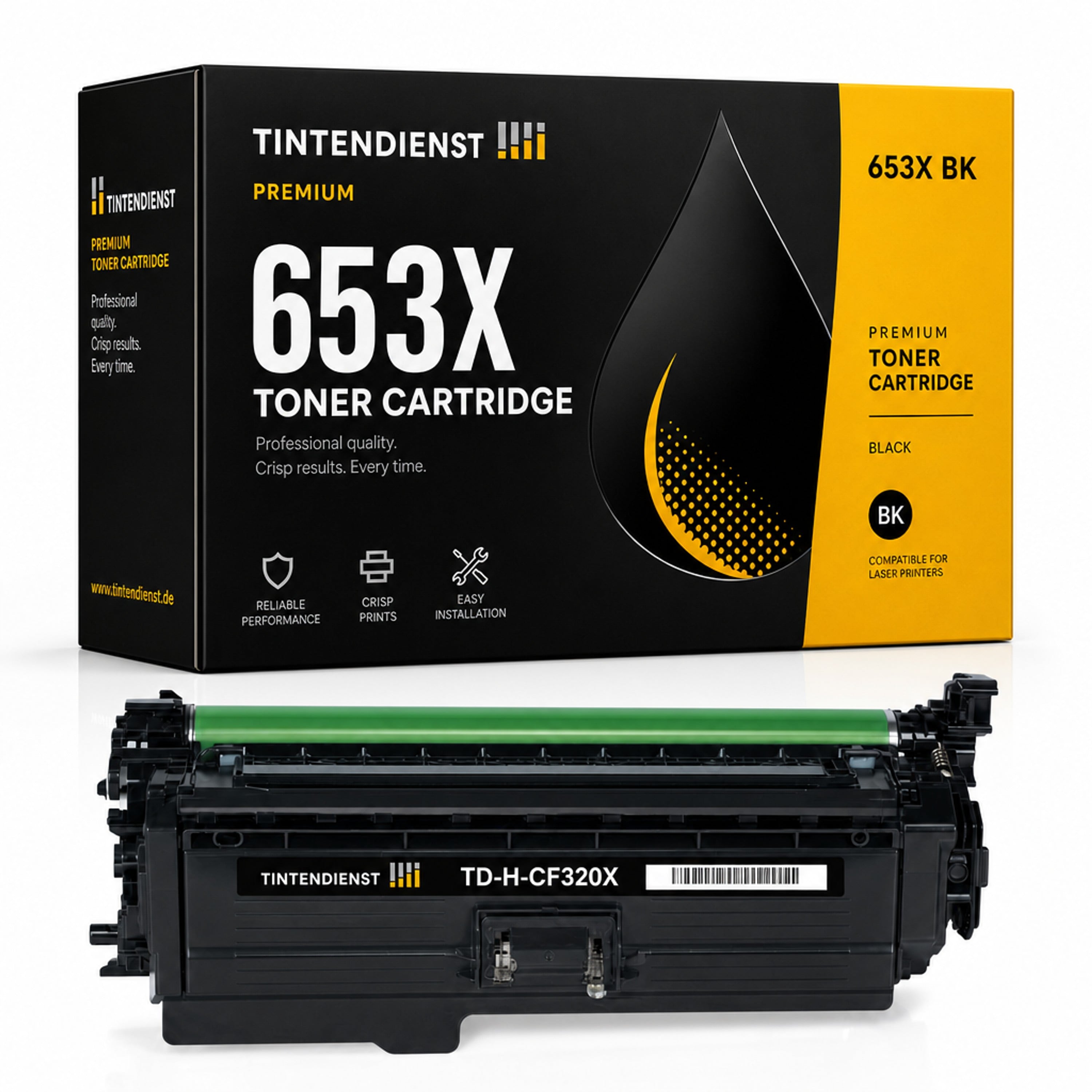 Toner kompatibel zu HP 653X, schwarz