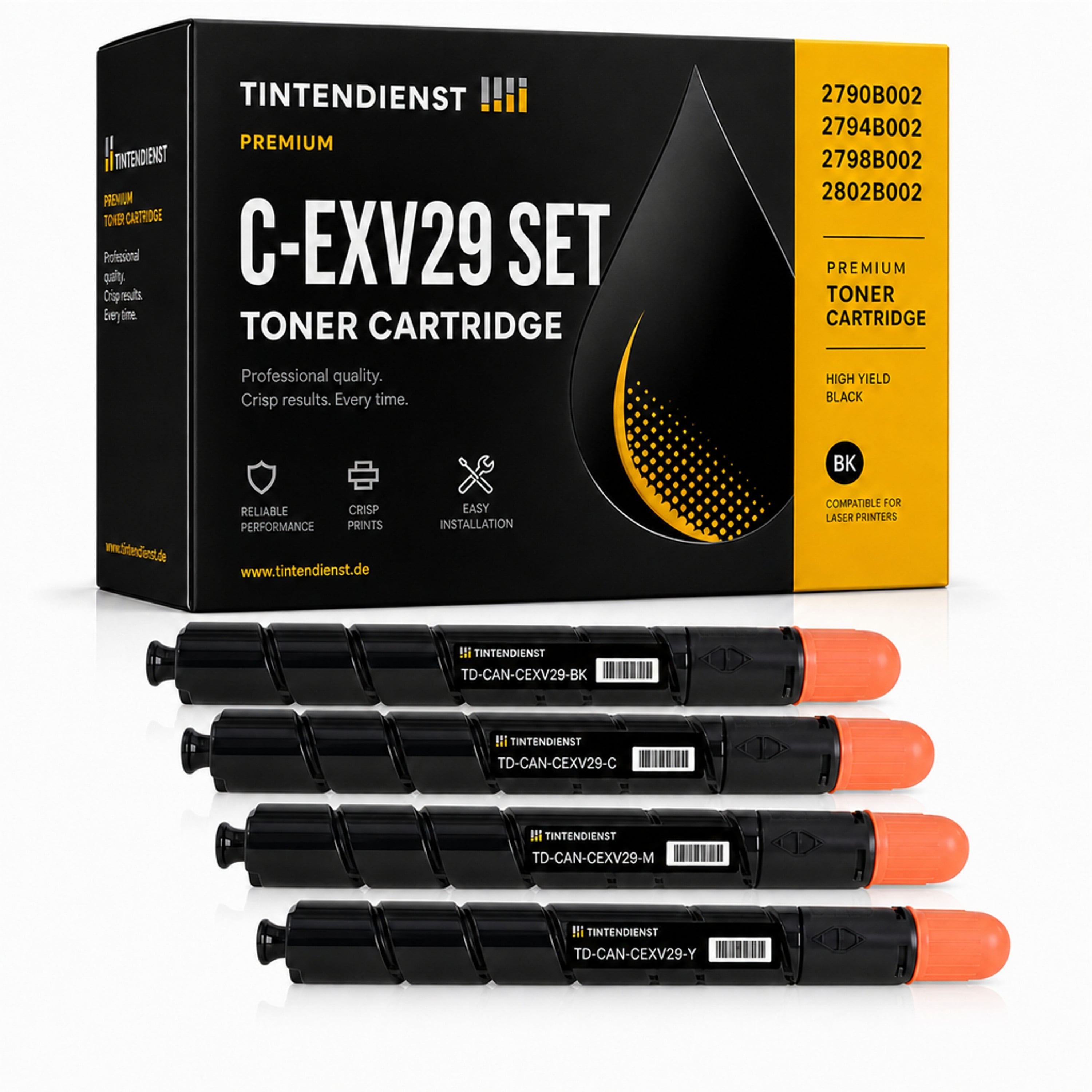 Set kompatibel zu Canon 2790B002, 4 Toner