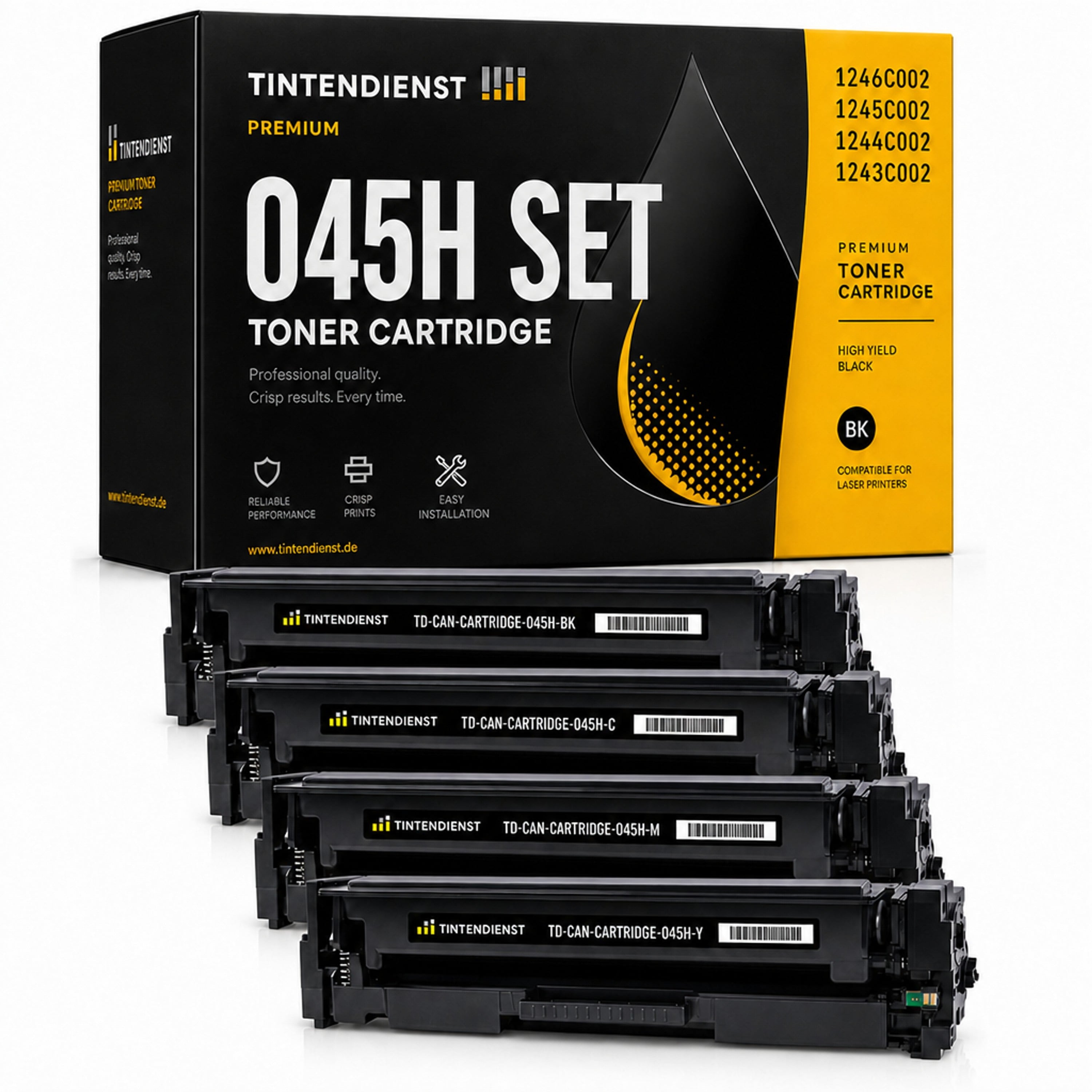 Set kompatibel zu Canon 1242C002, 4 Toner