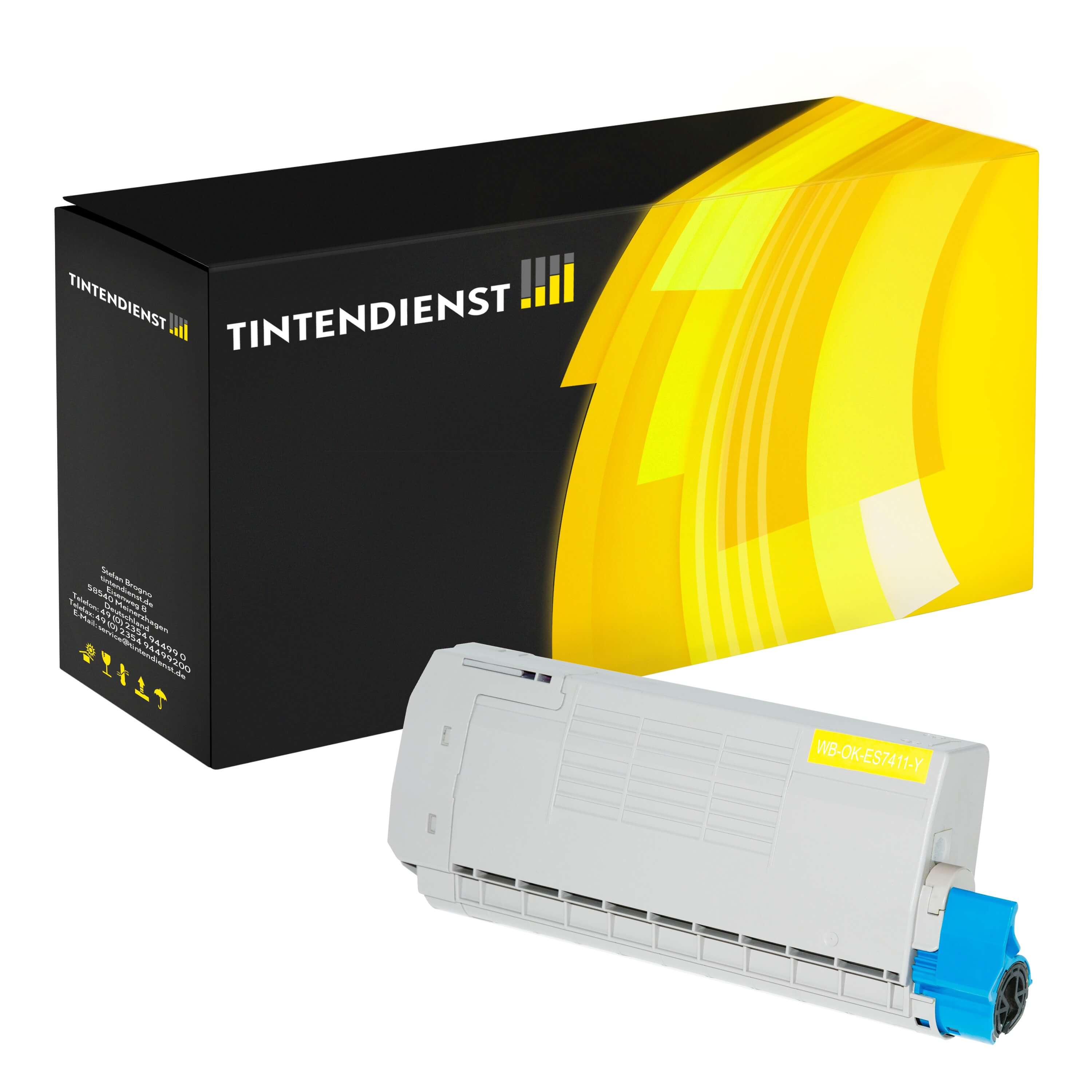 Toner kompatibel zu OKI 44318617, gelb