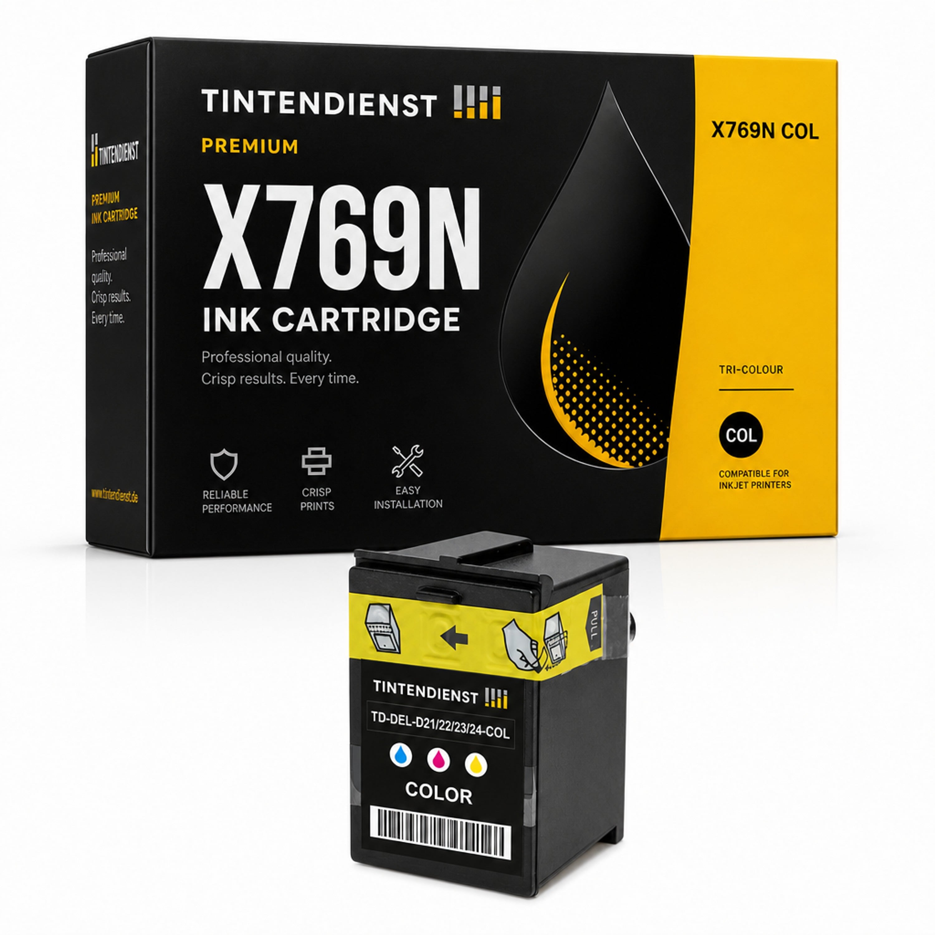 Druckerpatrone kompatibel zu Dell X769N, color