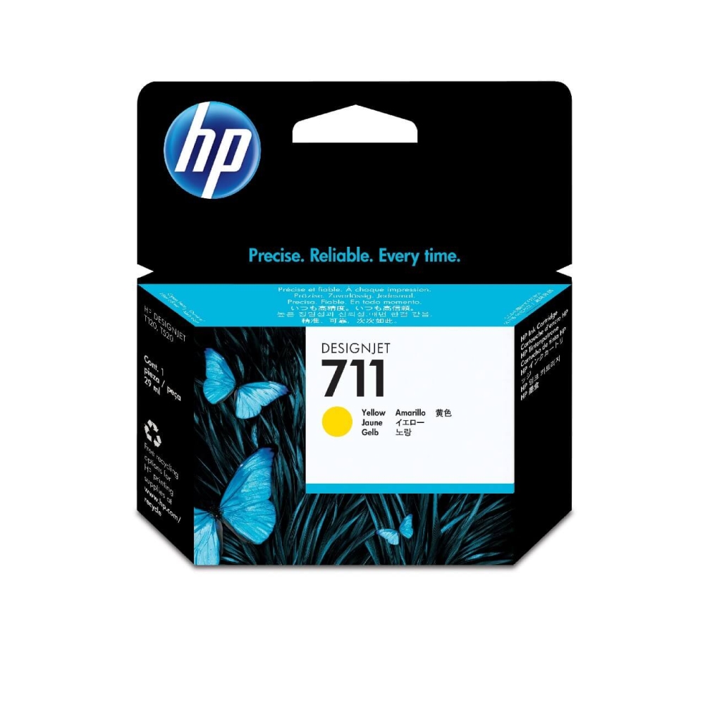 Original HP Tintenpatrone CZ132A / 711 Gelb
