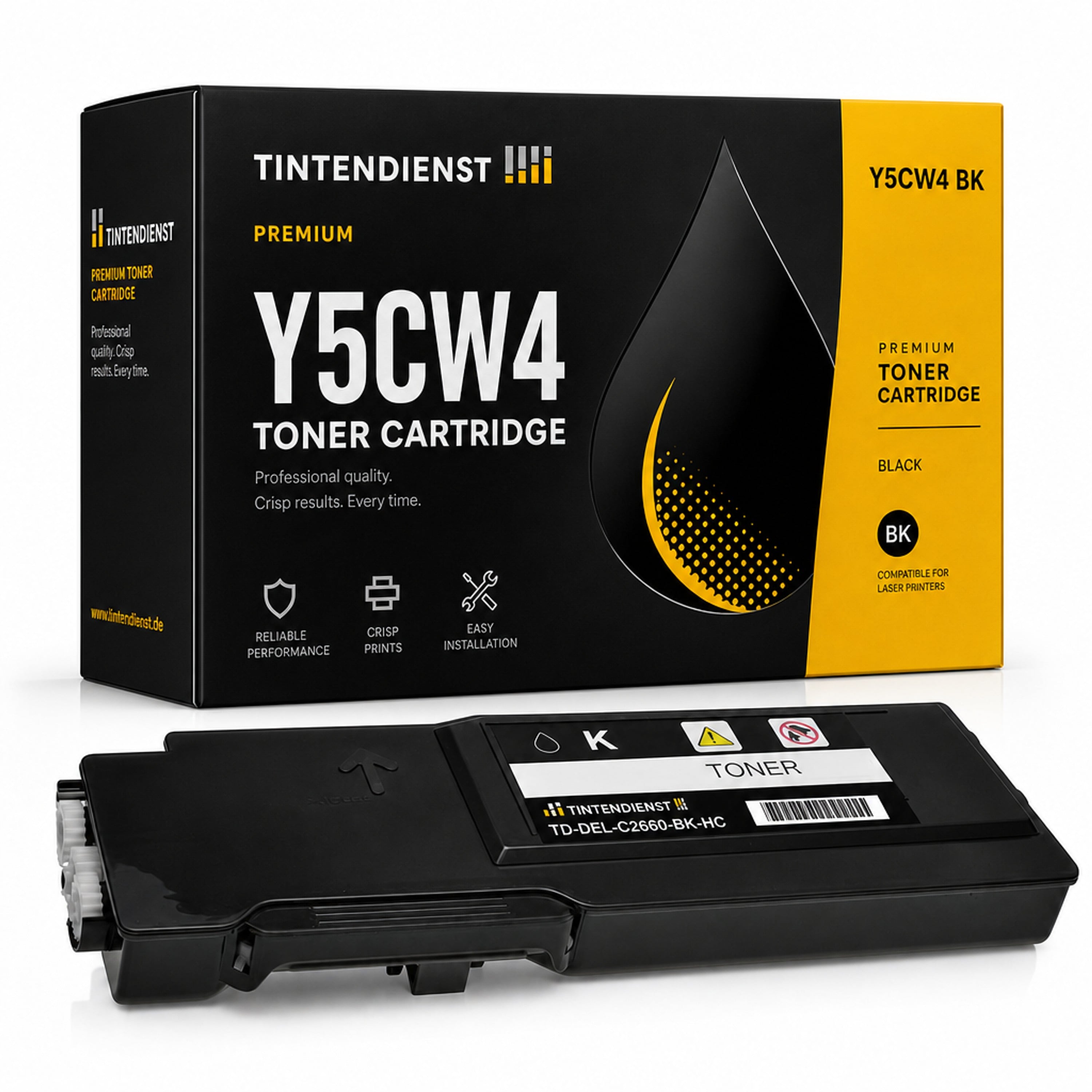 Toner kompatibel zu Dell Y5CW4, schwarz