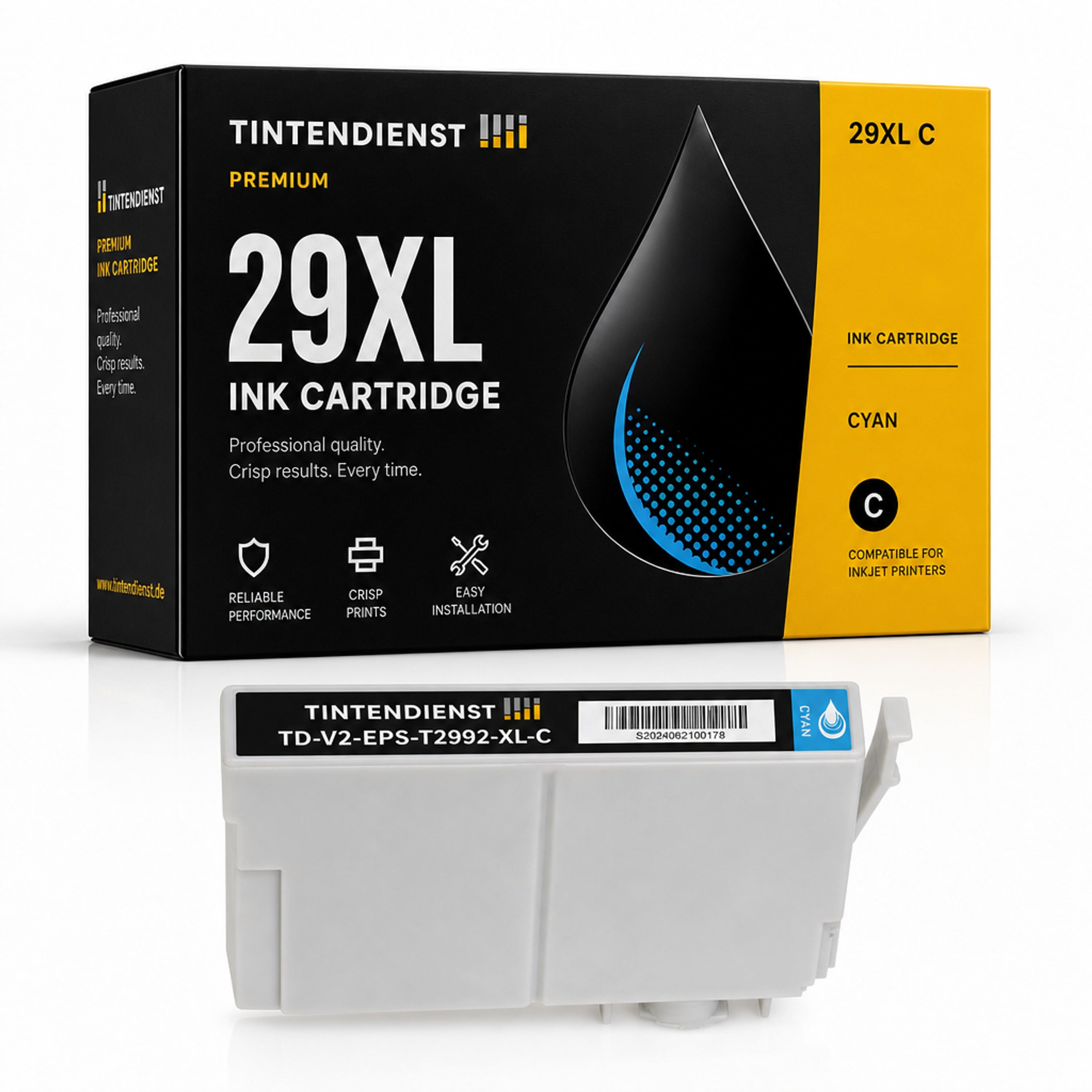 Druckerpatrone kompatibel zu Epson 29XL, cyan