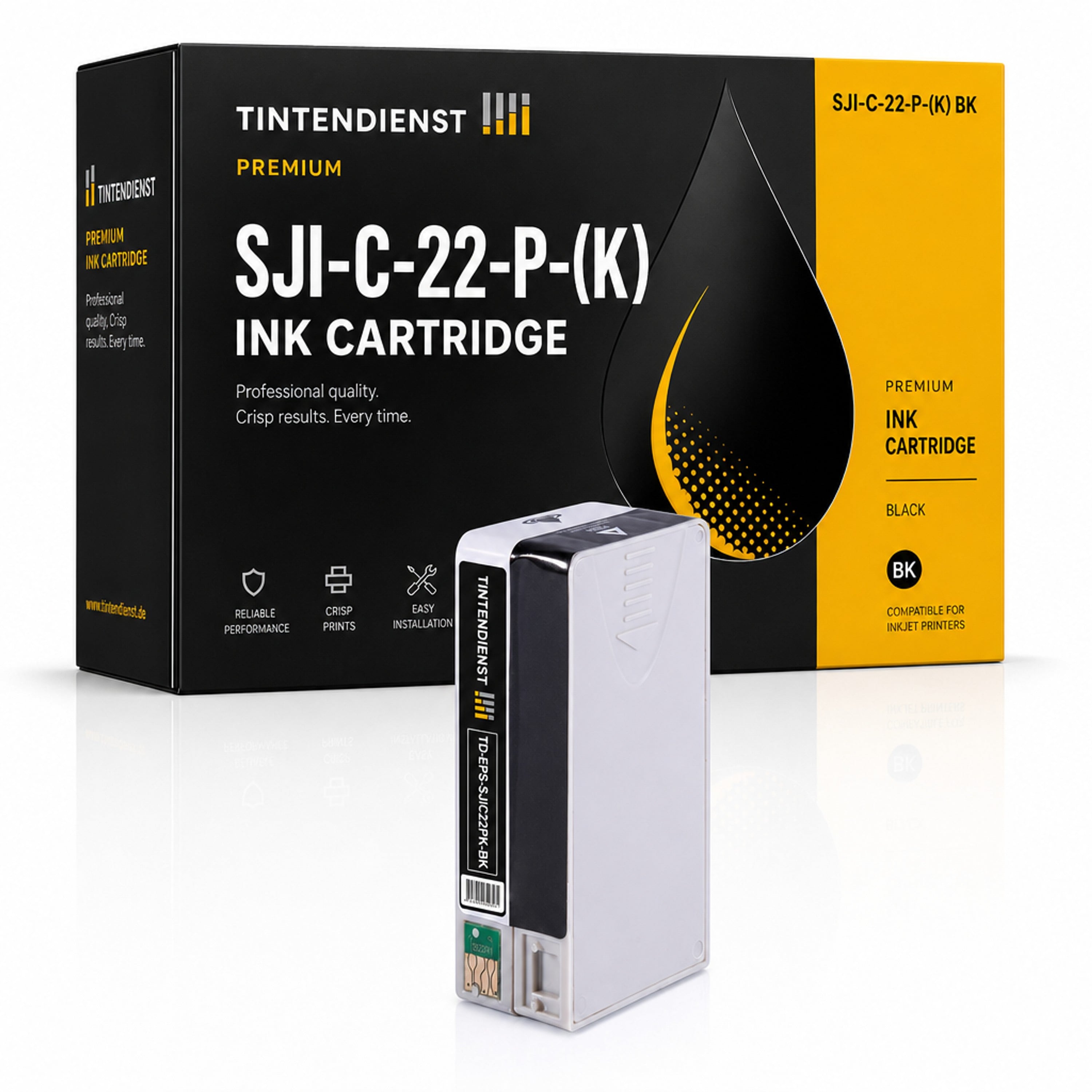 Druckerpatrone kompatibel zu Epson SJI-C-22-P-(K), schwarz