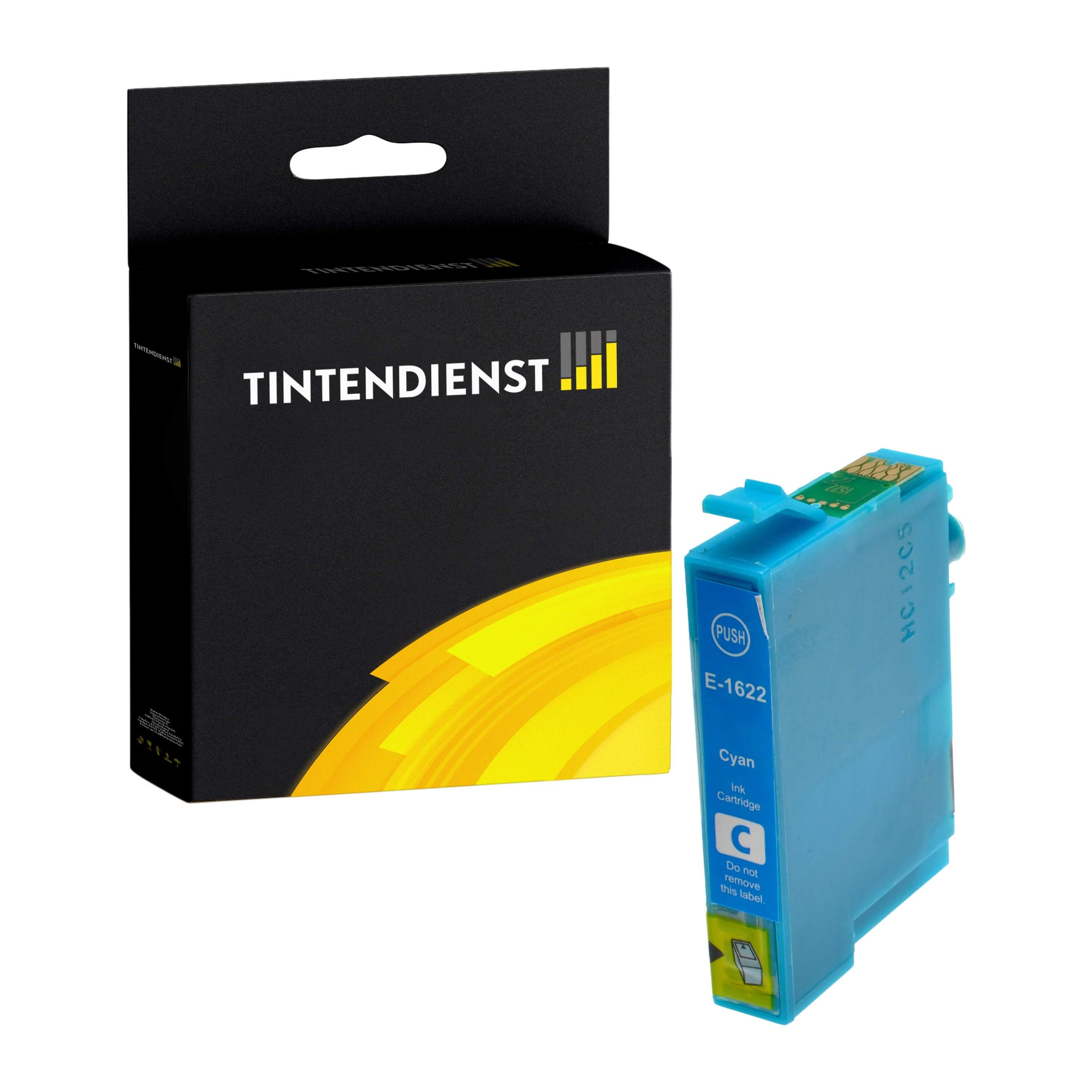 Tintendienst kompatibel für Epson Tintenpatrone C13T16224010 / 16 Cyan