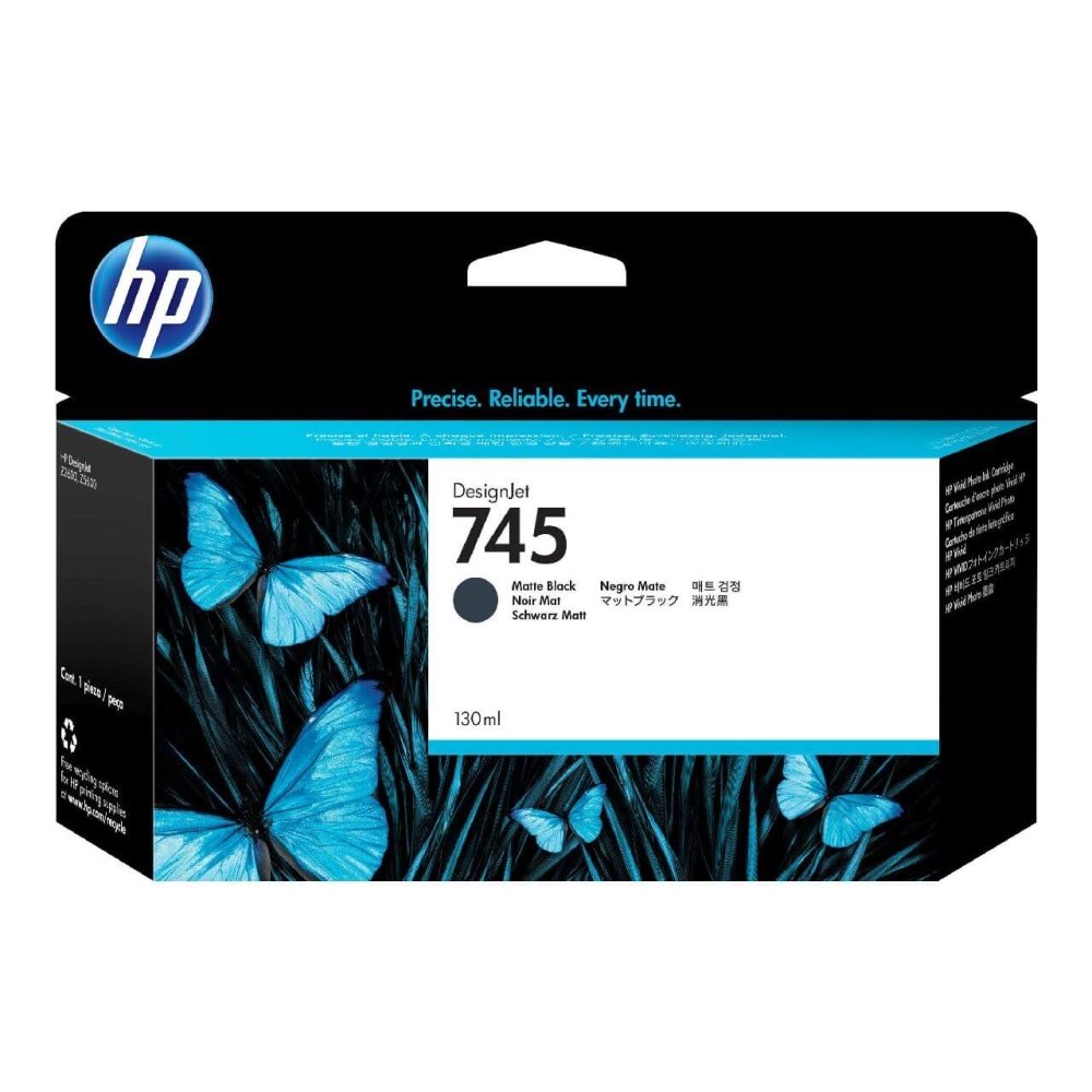 Original HP Tintenpatrone F9J99A / 745 Matt Schwarz
