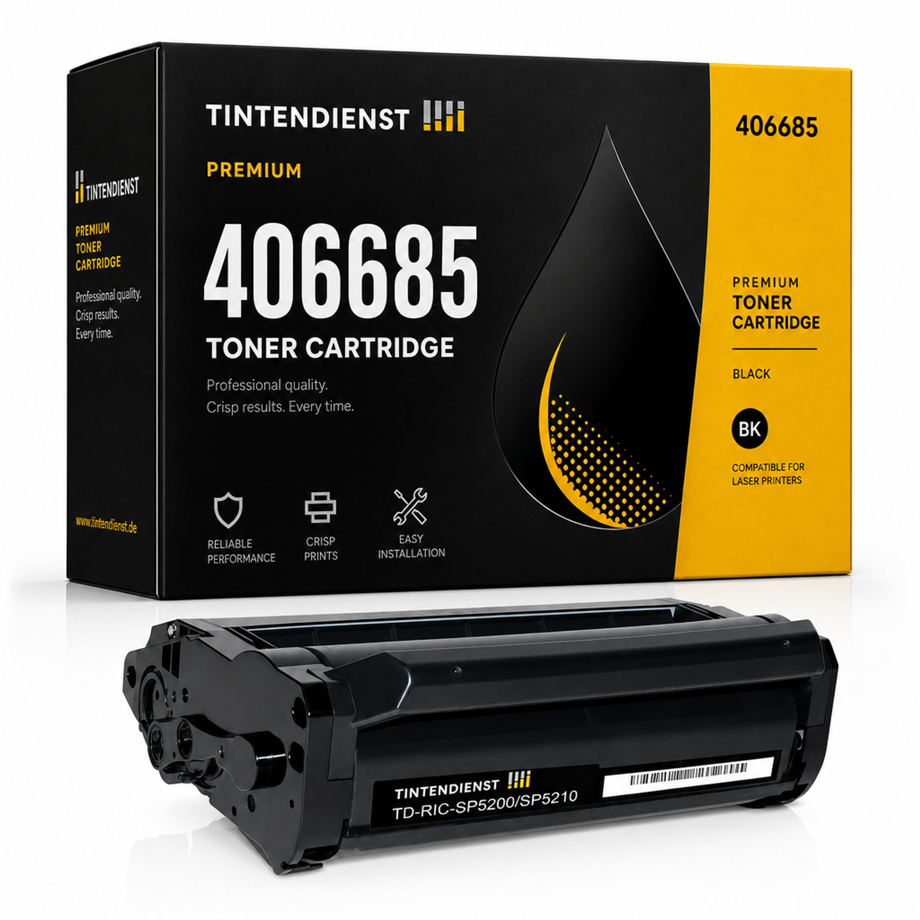 Toner kompatibel zu Ricoh 406685, schwarz