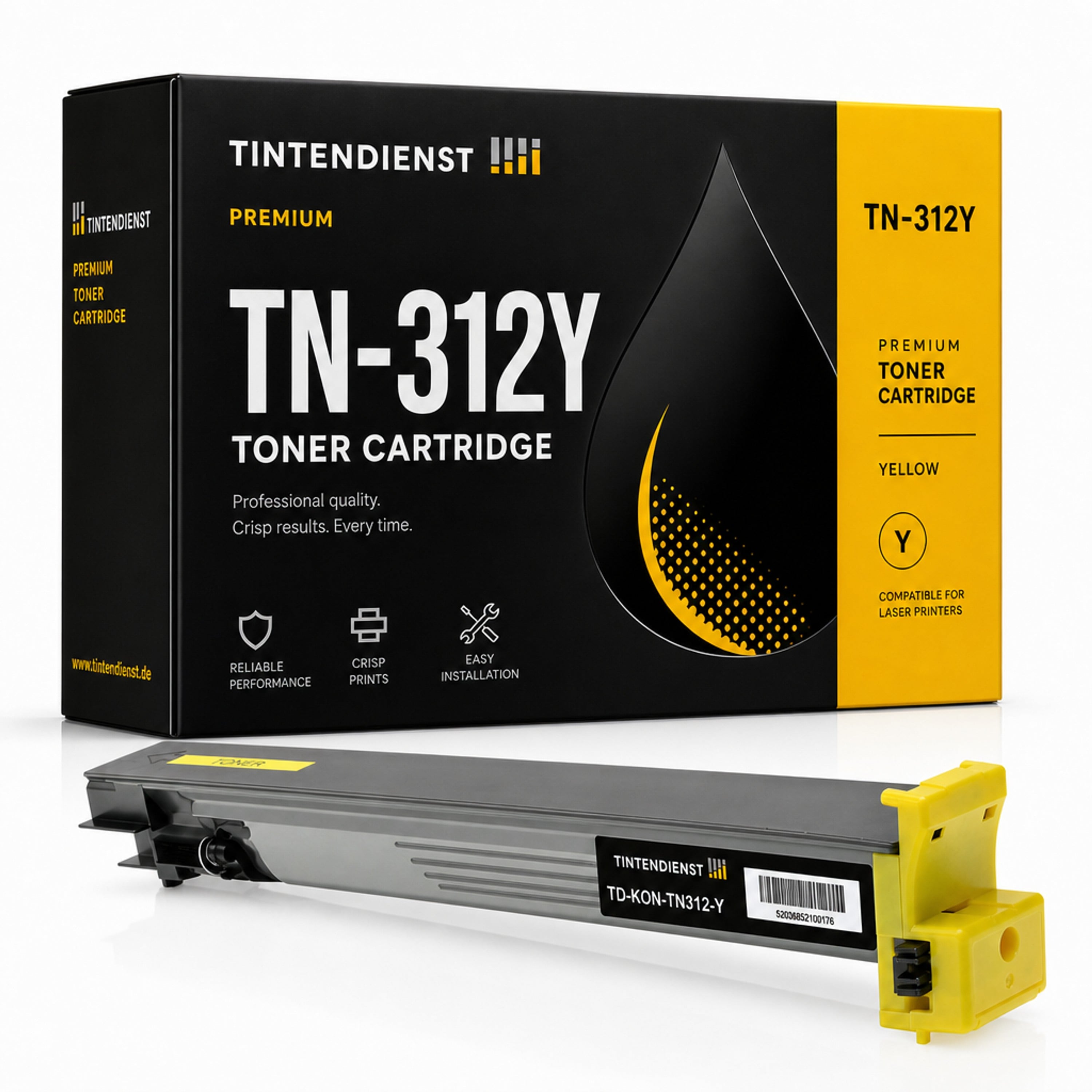 Toner kompatibel zu Konica Minolta TN-312Y, gelb