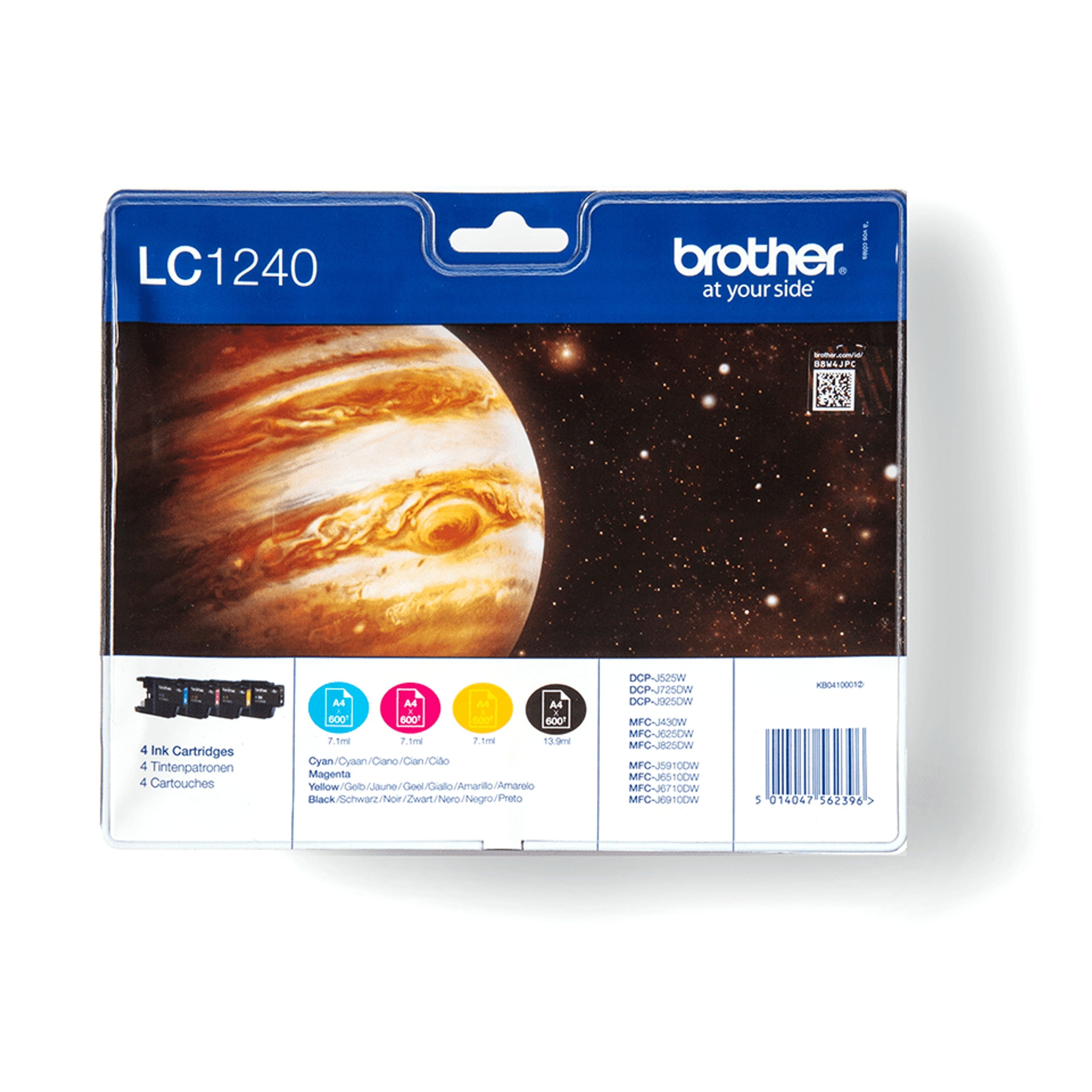 Original Brother Tintenpatronen LC1240VALBPDR