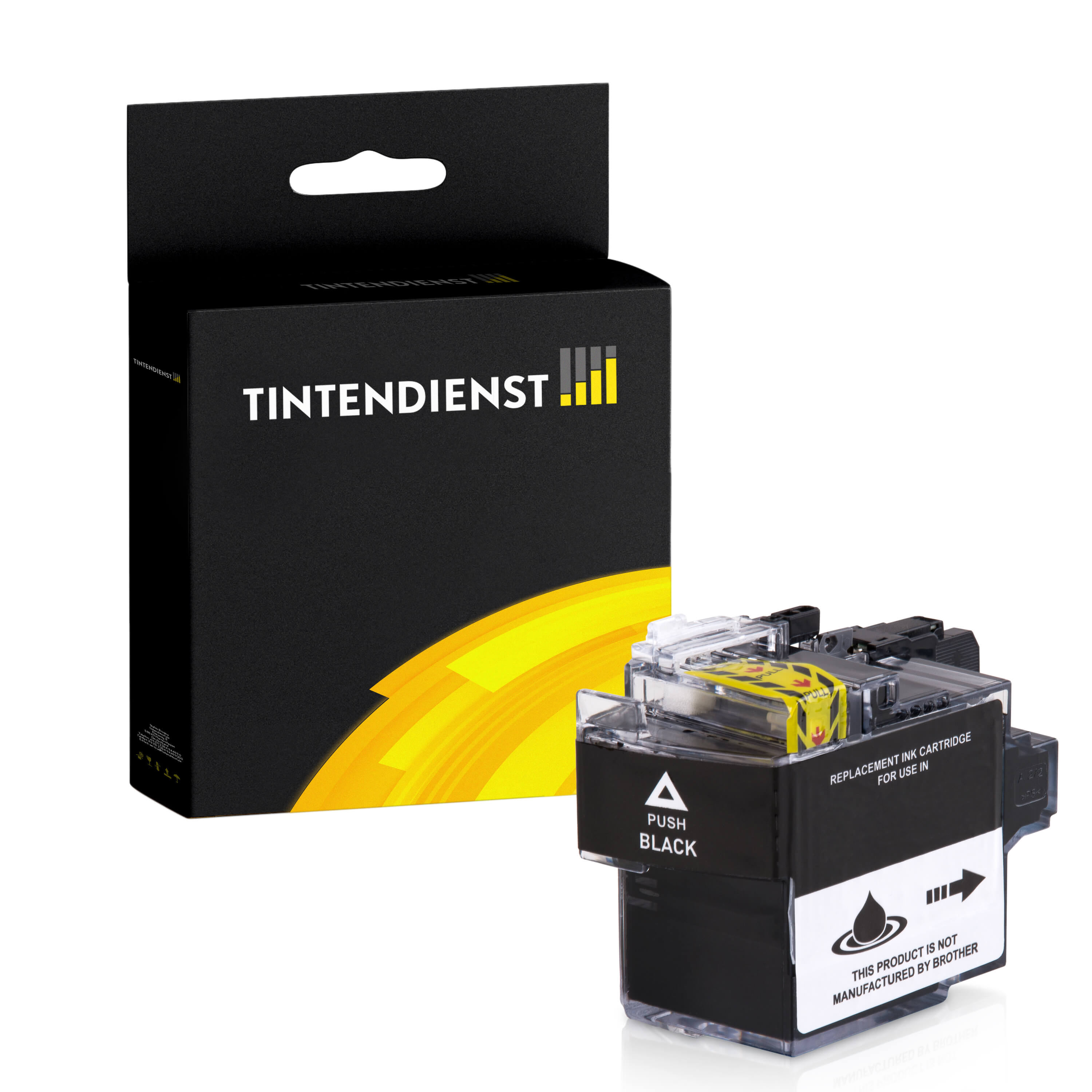 Tintendienst kompatibel für Brother Tintenpatrone LC-421BK Schwarz [XL Füllmenge]