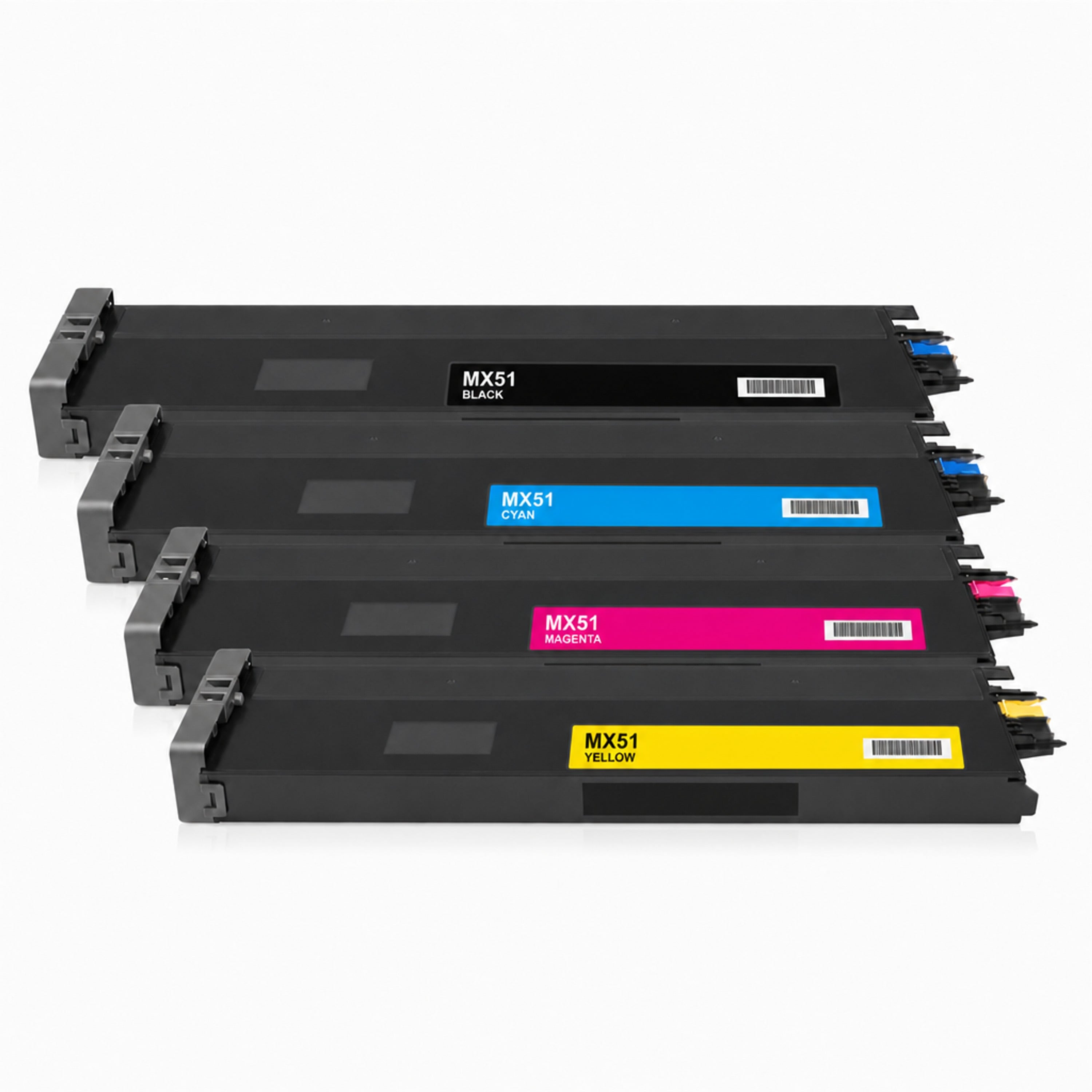 Multipack - Toner ersetzt Sharp MX-51GTBA, 4 Toner