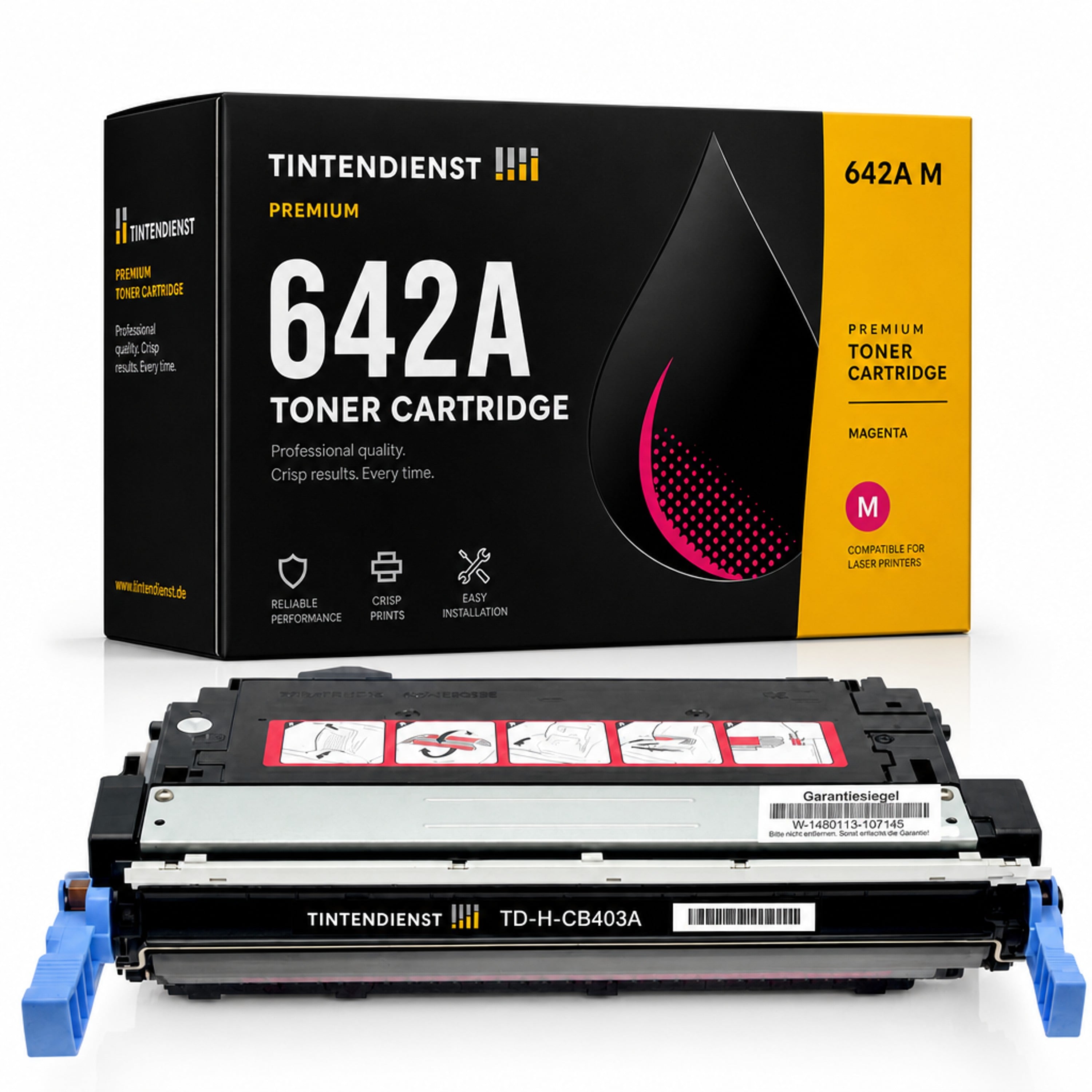 Toner kompatibel zu HP 642A, magenta