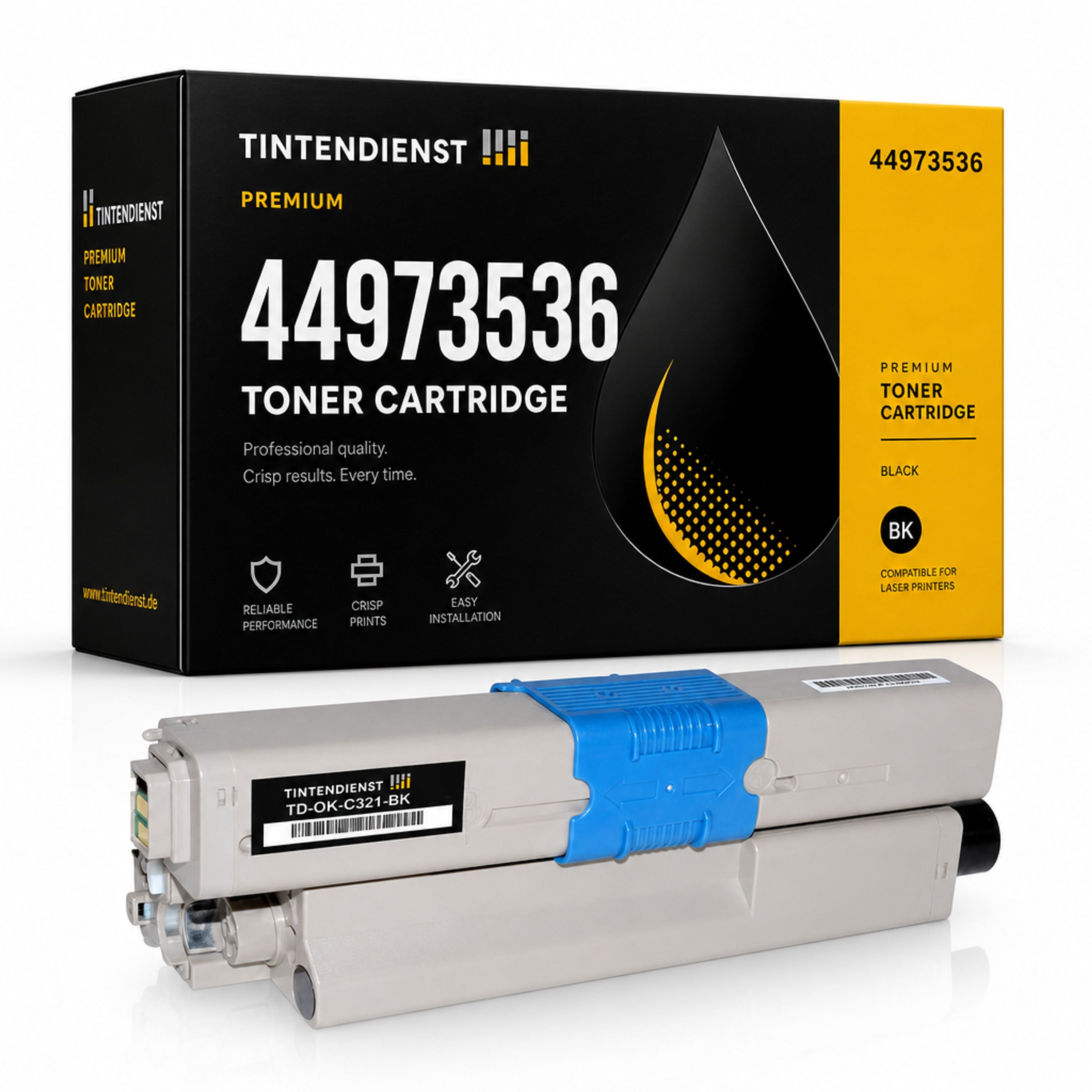 Toner kompatibel zu OKI 44973536, schwarz